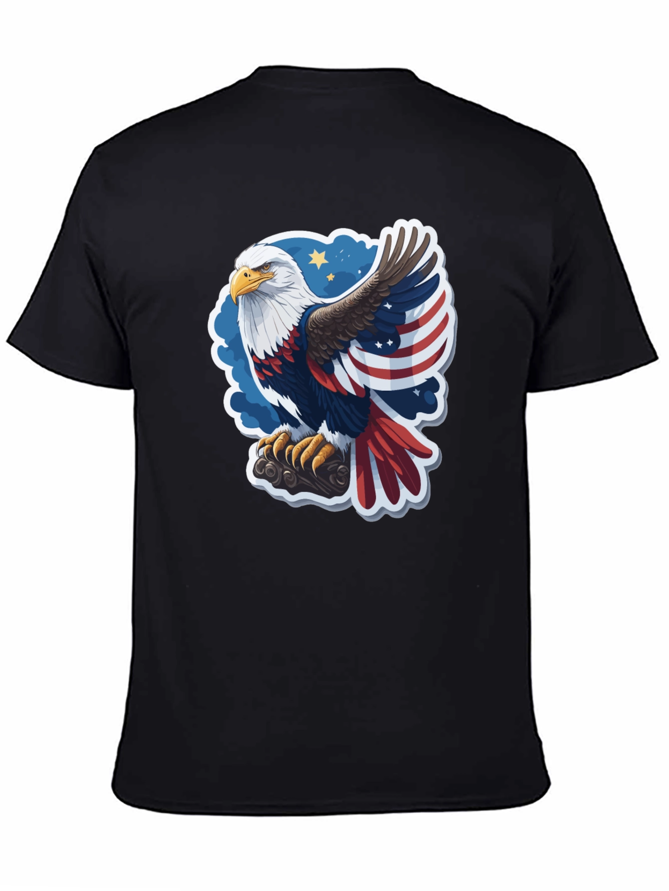 Patriotic Eagle Graphic Tee - USA Pride!