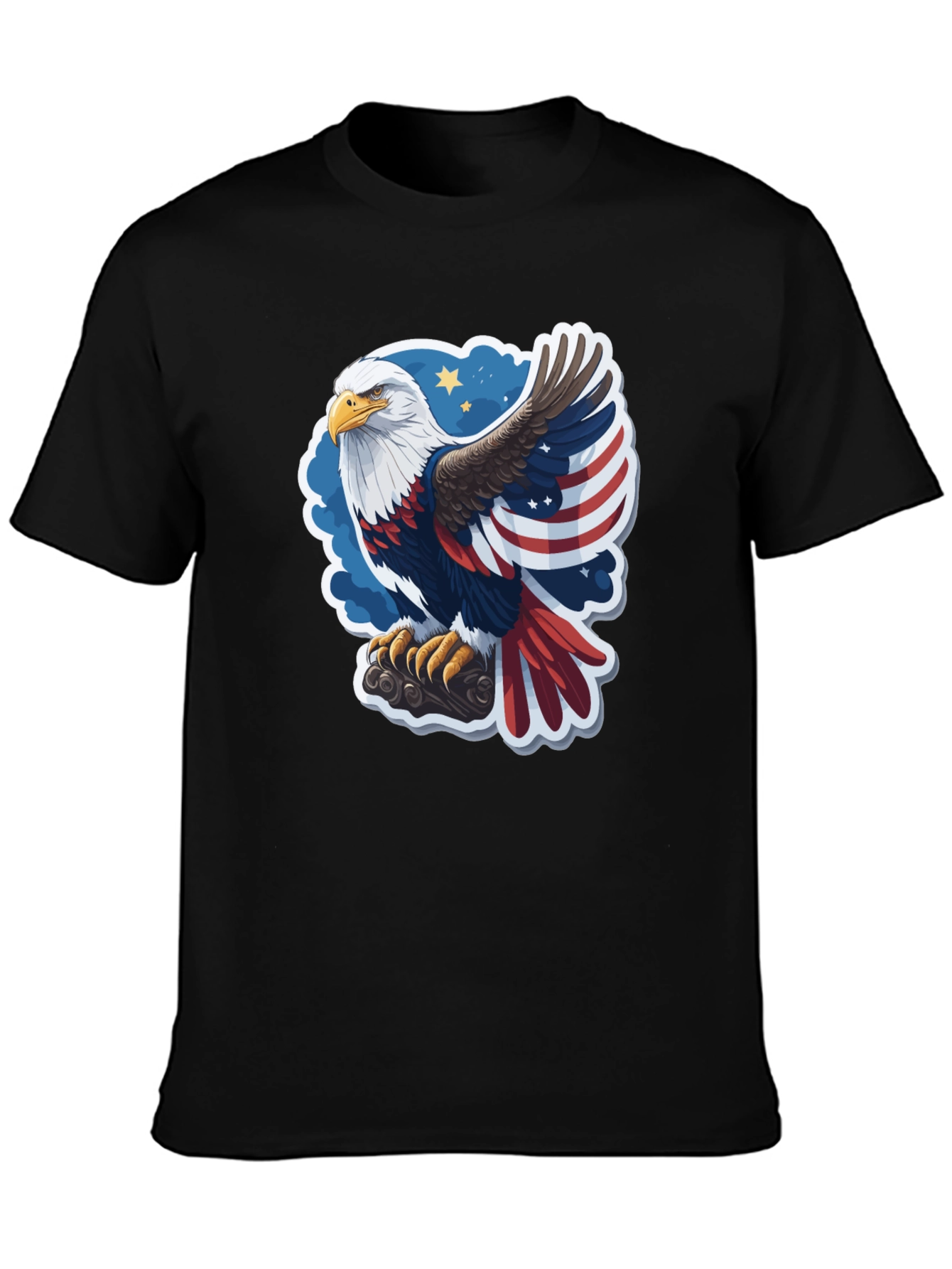 Patriotic Eagle Graphic Tee - USA Pride!