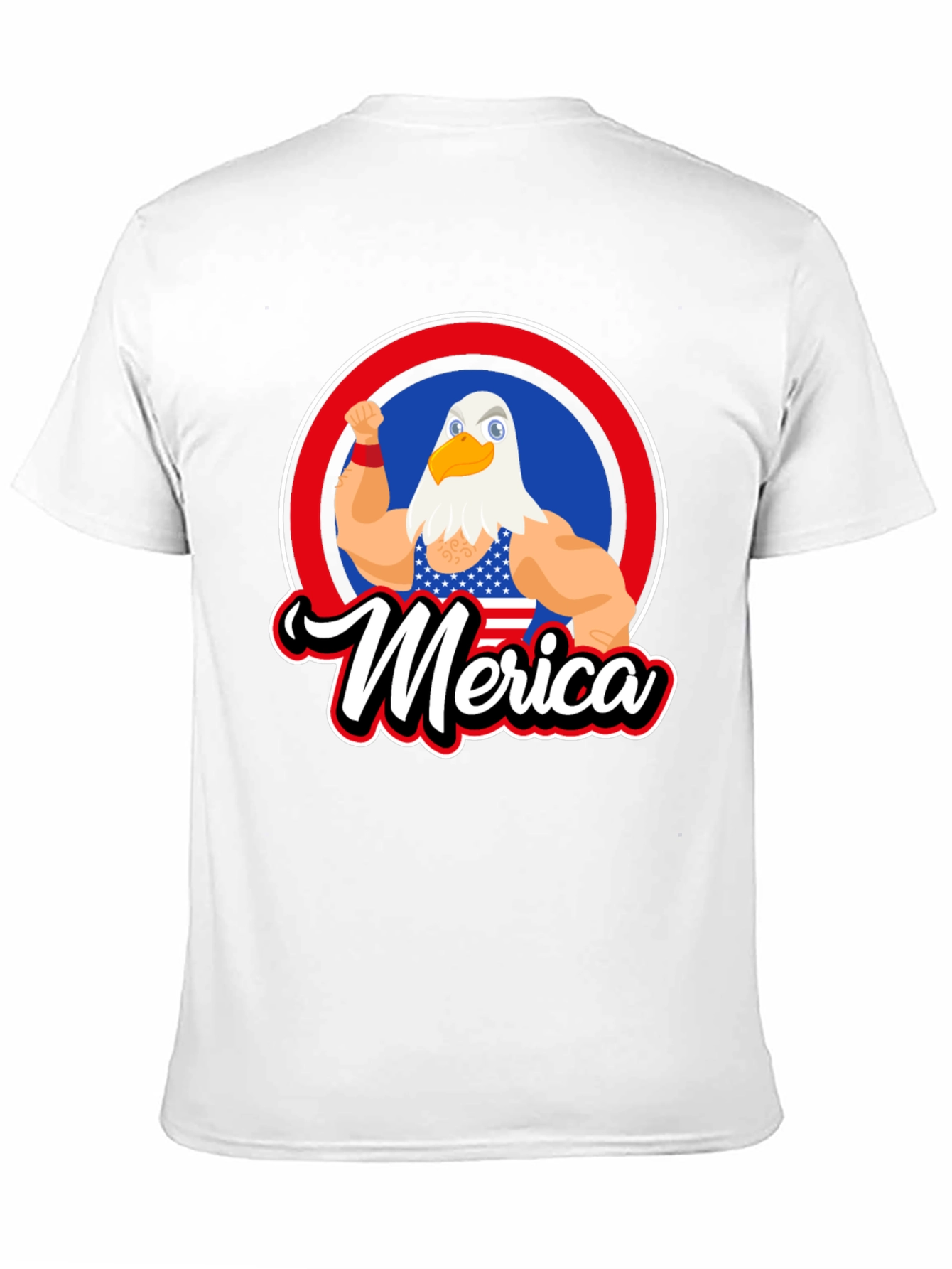 Patriotic Merica Eagle Graphic T-Shirt