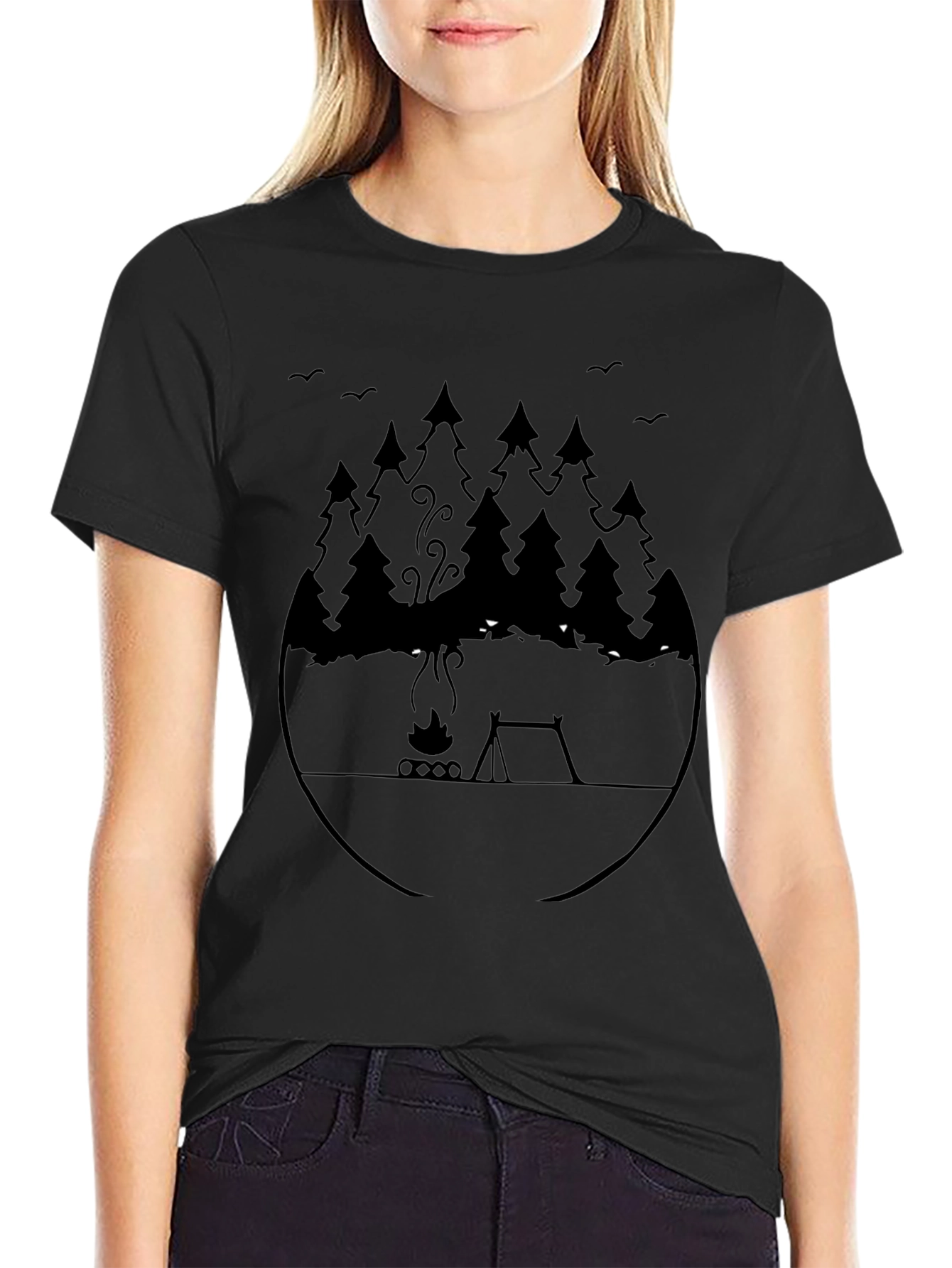 Nature Camping T-Shirt - Adventure Awaits!