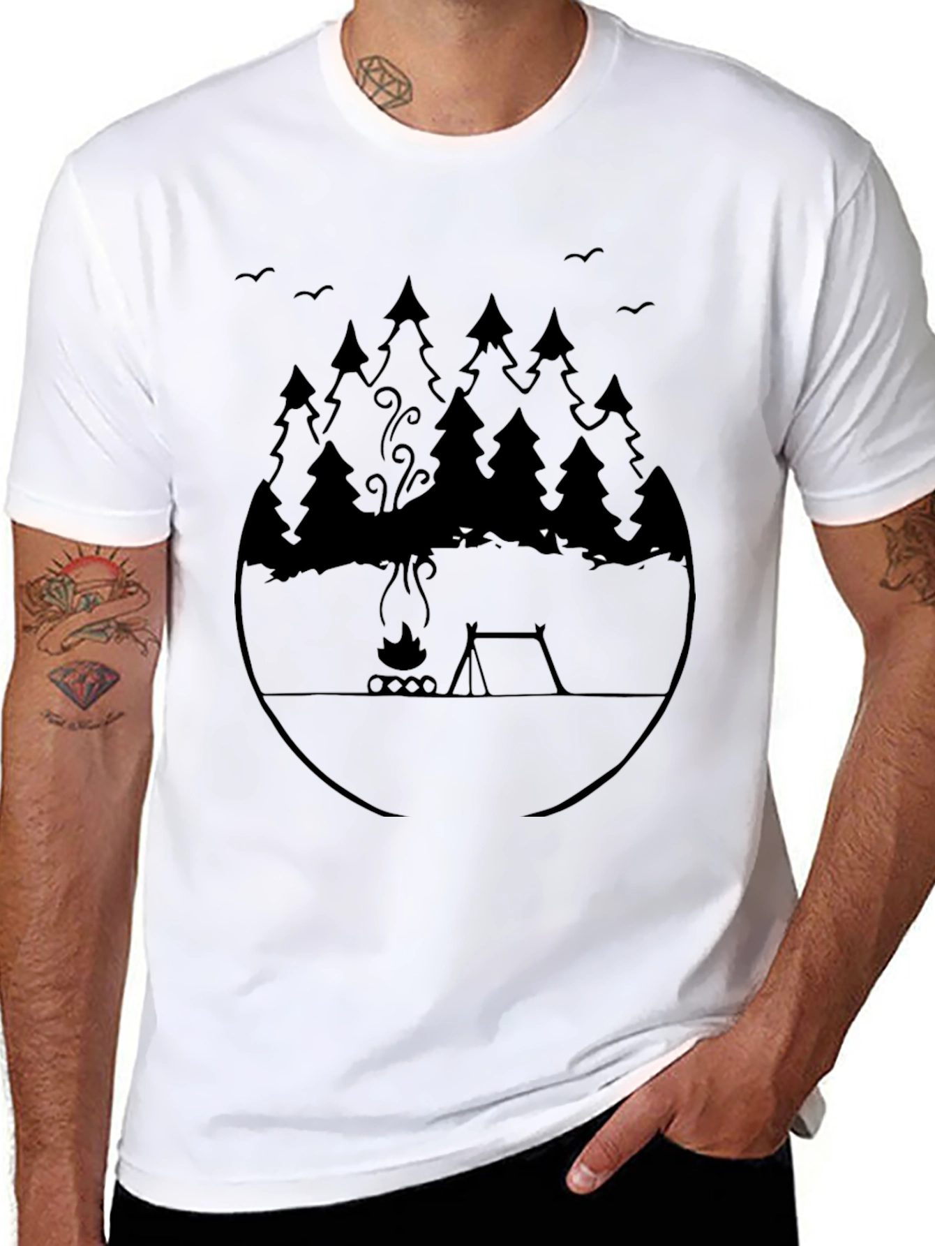 Nature Camping T-Shirt - Adventure Awaits!