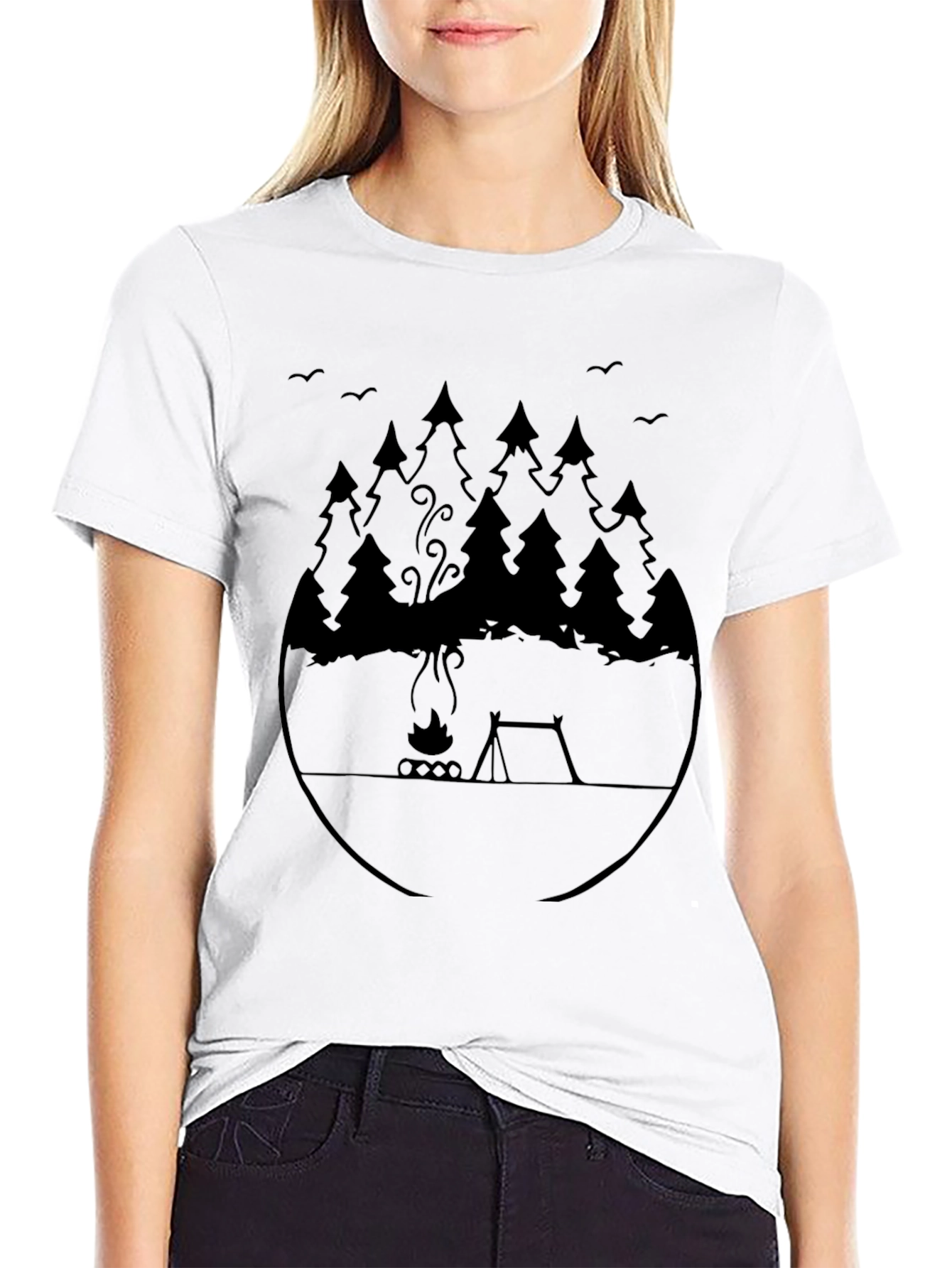 Nature Camping T-Shirt - Adventure Awaits!
