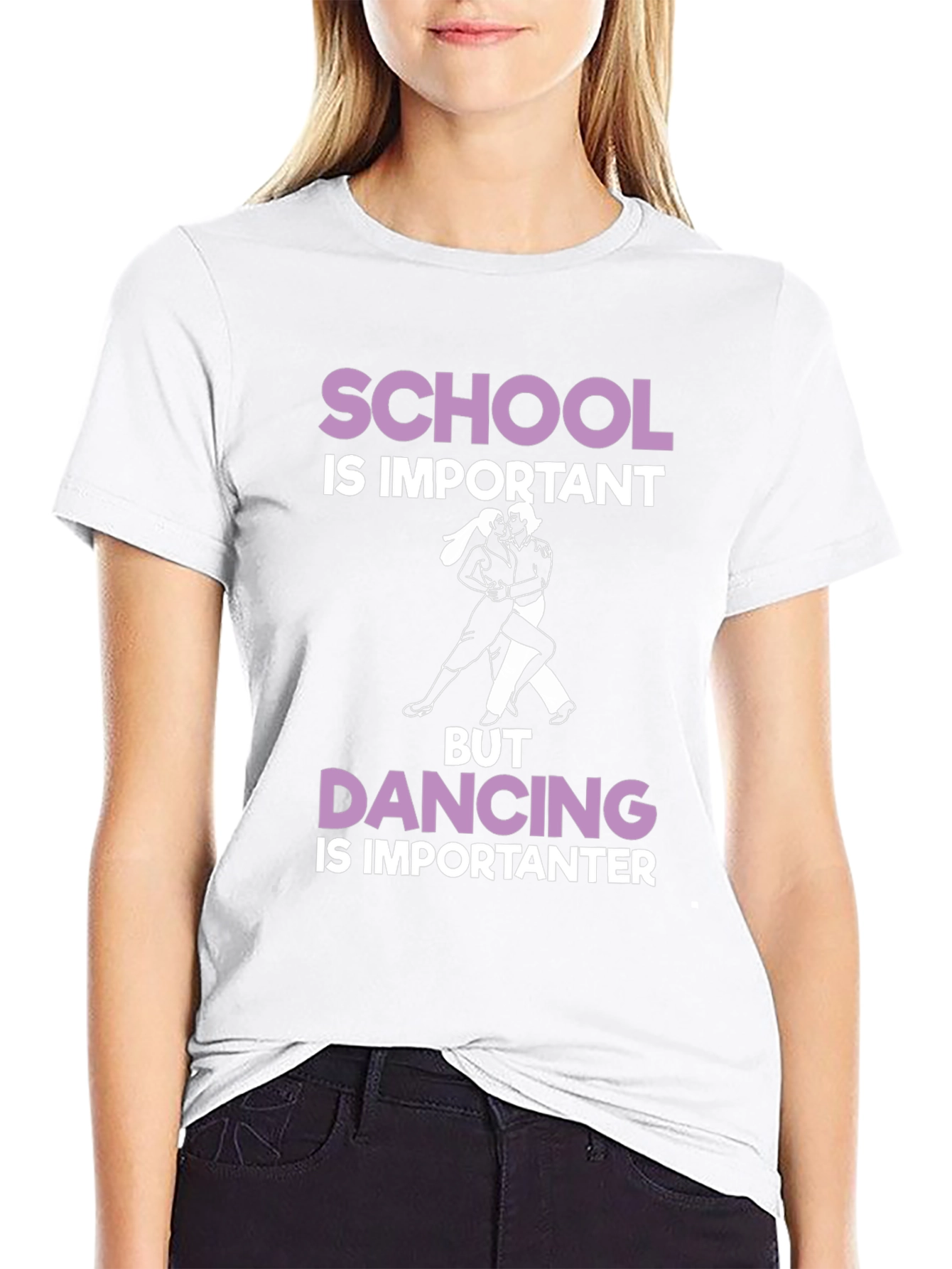 School vs. Dancing Graphic Tee