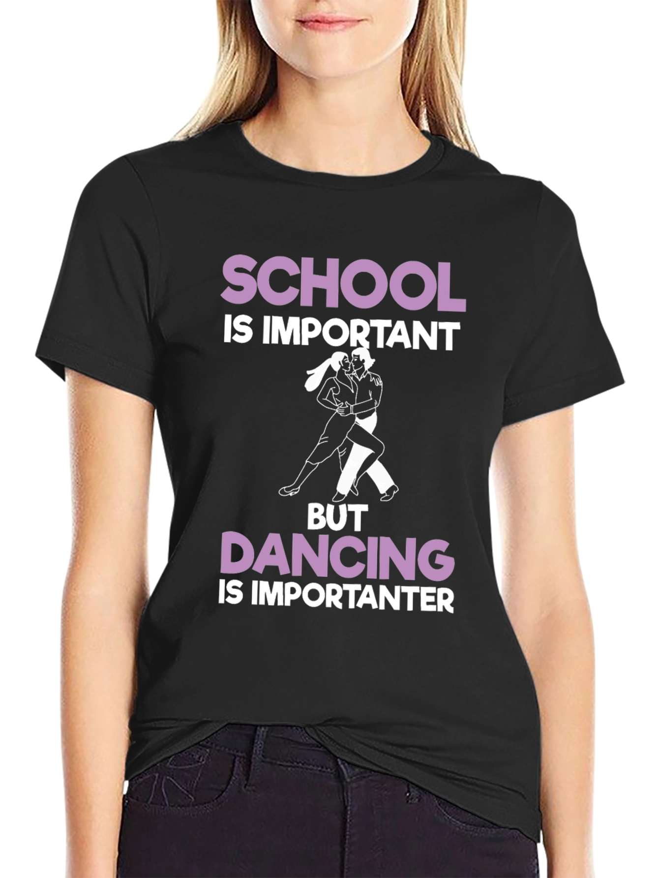 School vs. Dancing Graphic Tee