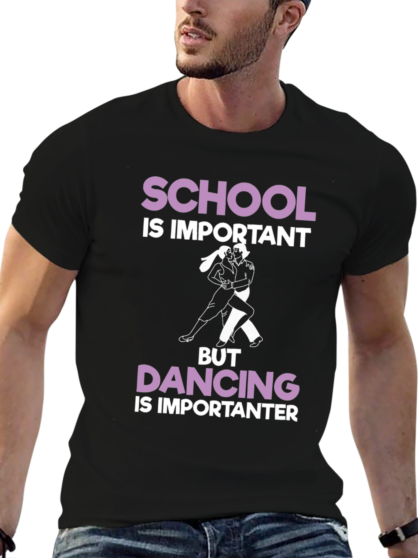 School vs. Dancing Graphic Tee