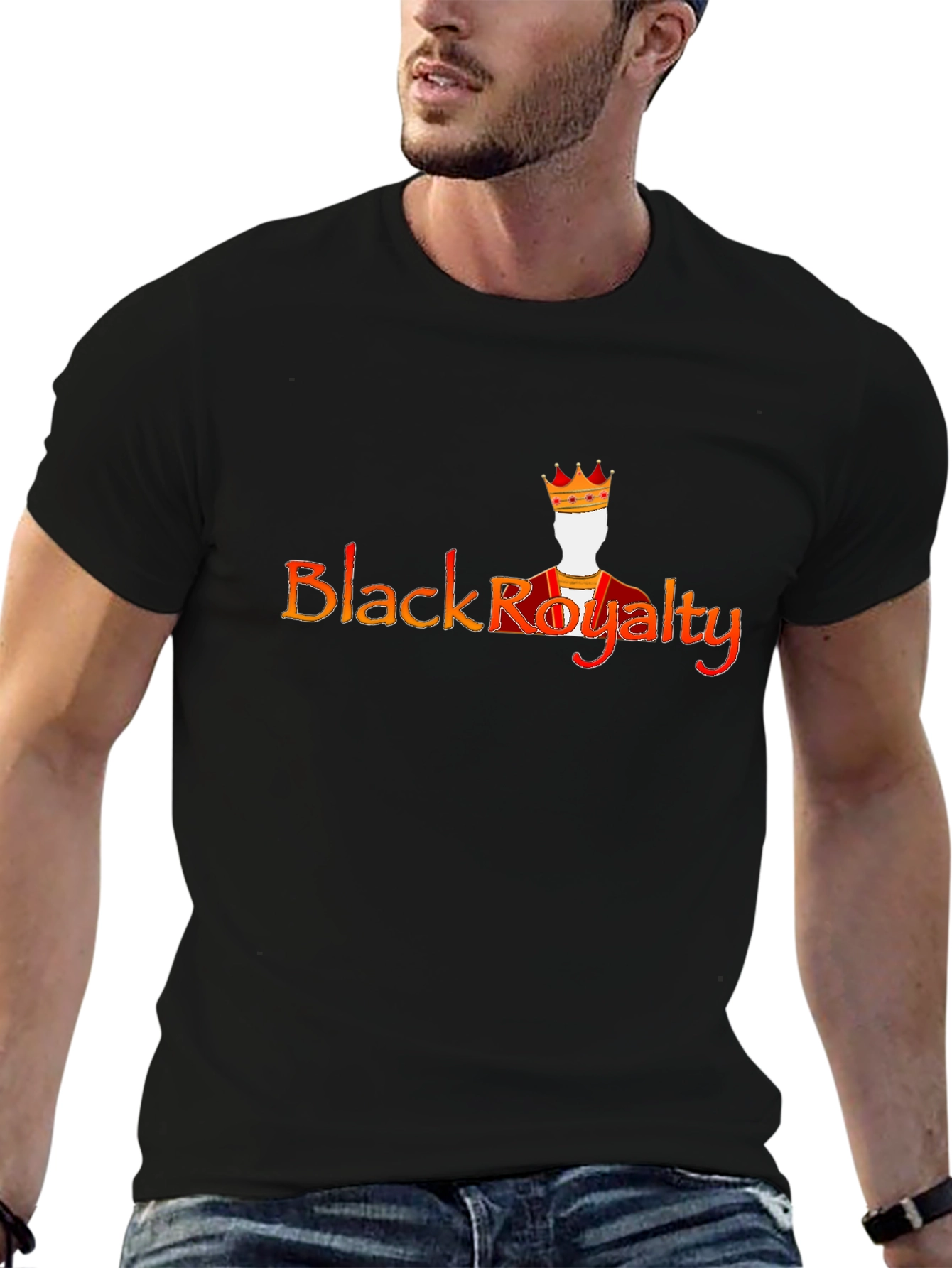 Black Royalty Graphic Tee - Statement Shirt