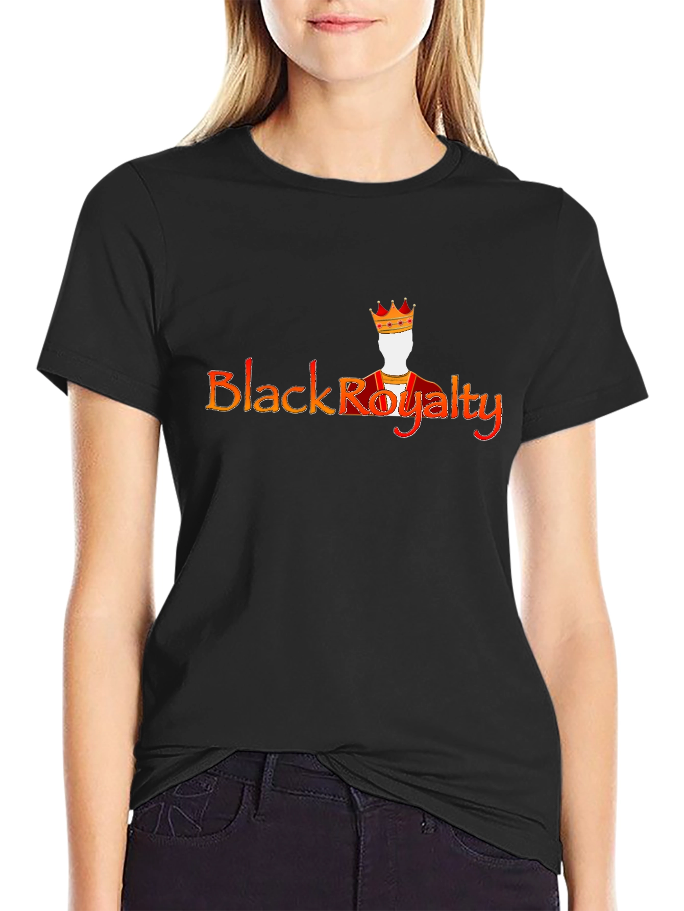 Black Royalty Graphic Tee - Statement Shirt