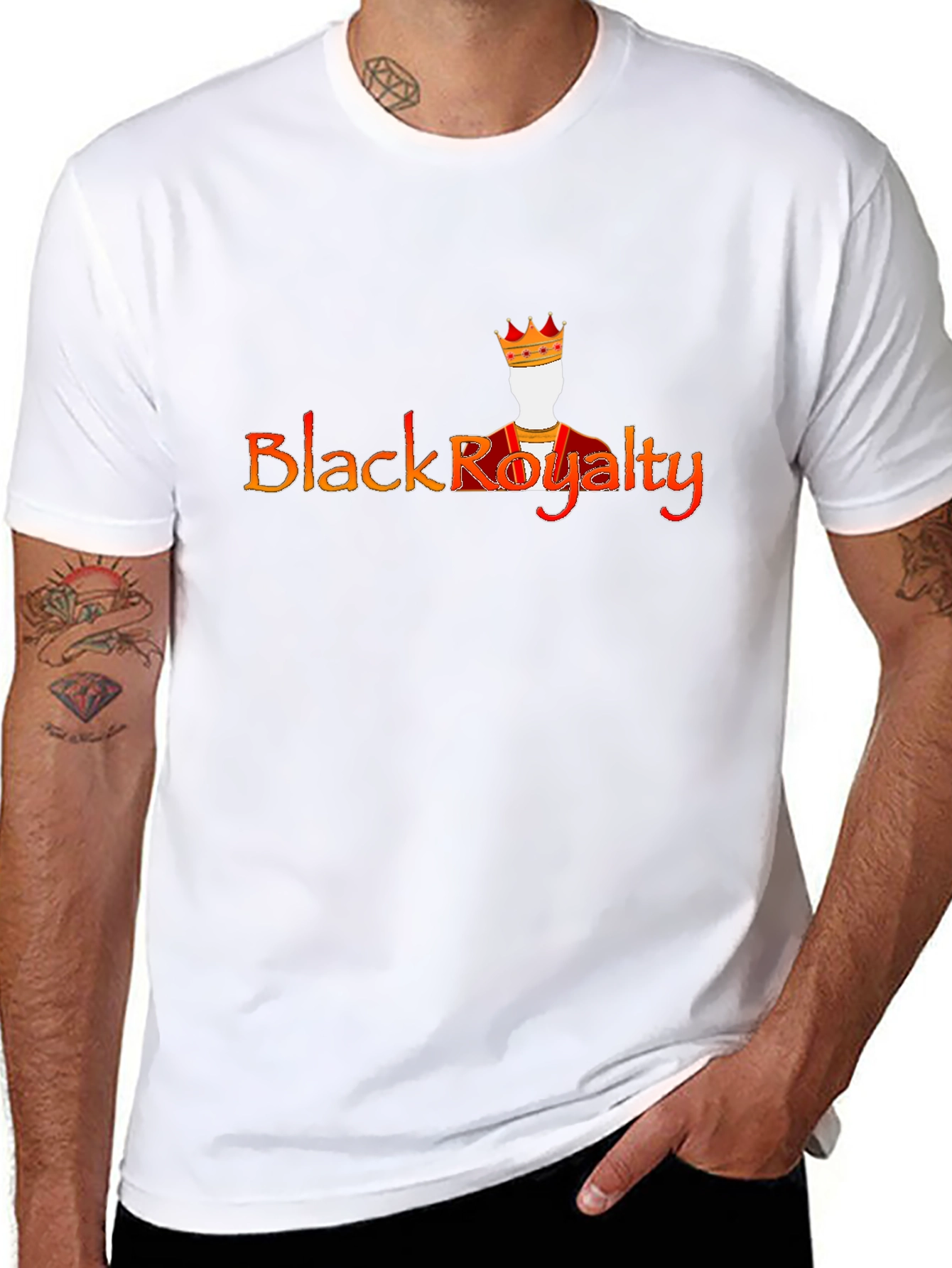 Black Royalty Graphic Tee - Statement Shirt