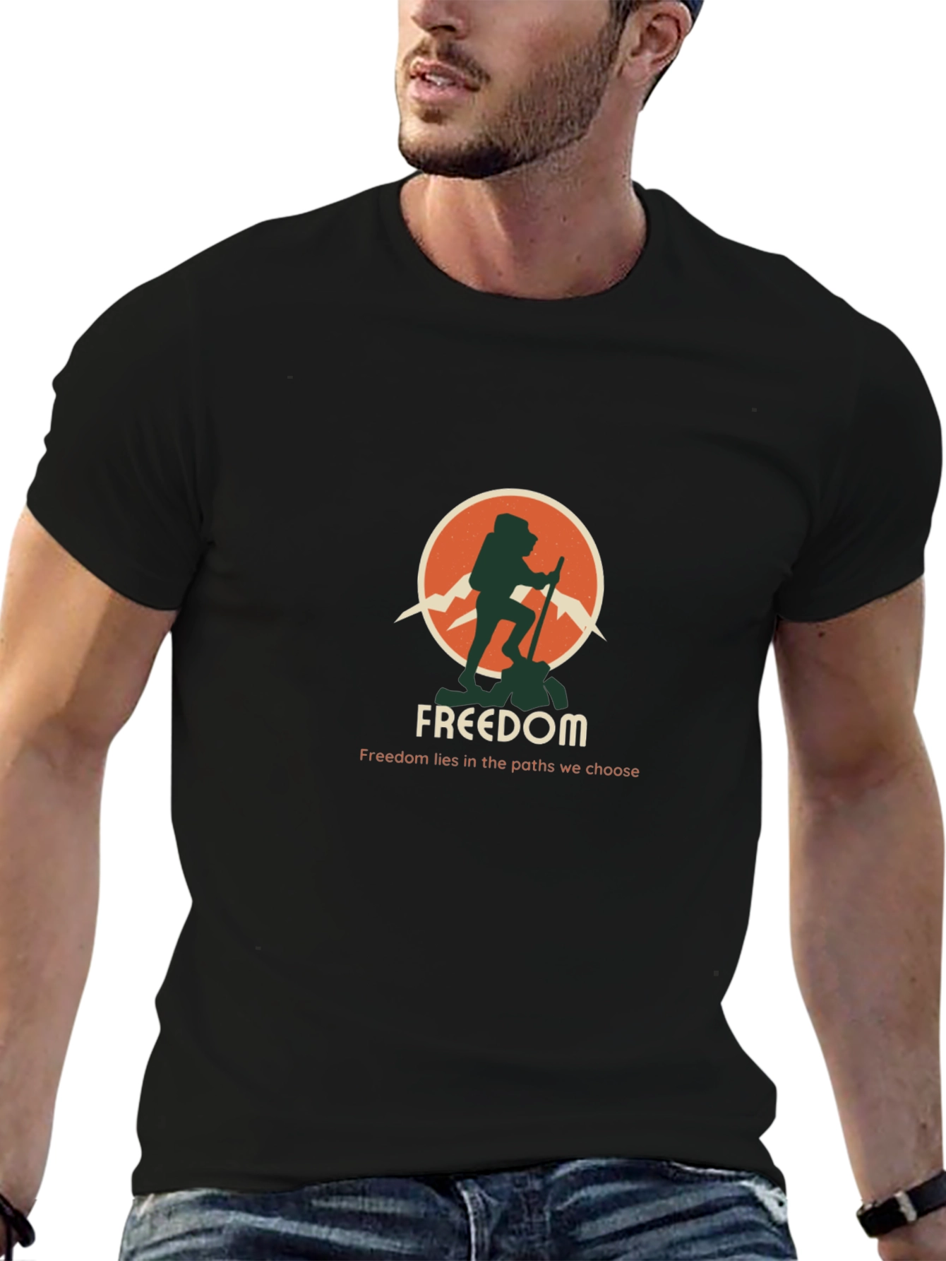 Freedom Hiker Graphic Tee - Adventure Awaits!