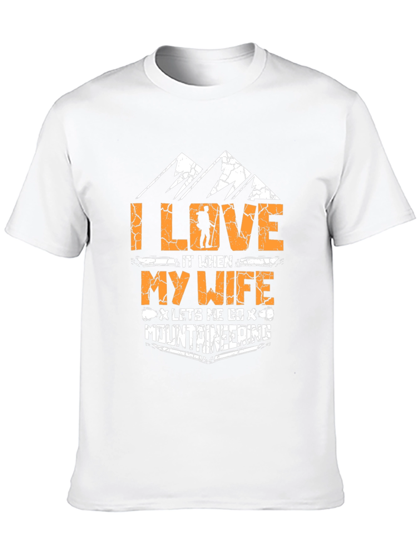 I Love My Wife Mountaineering Black T-Shirt