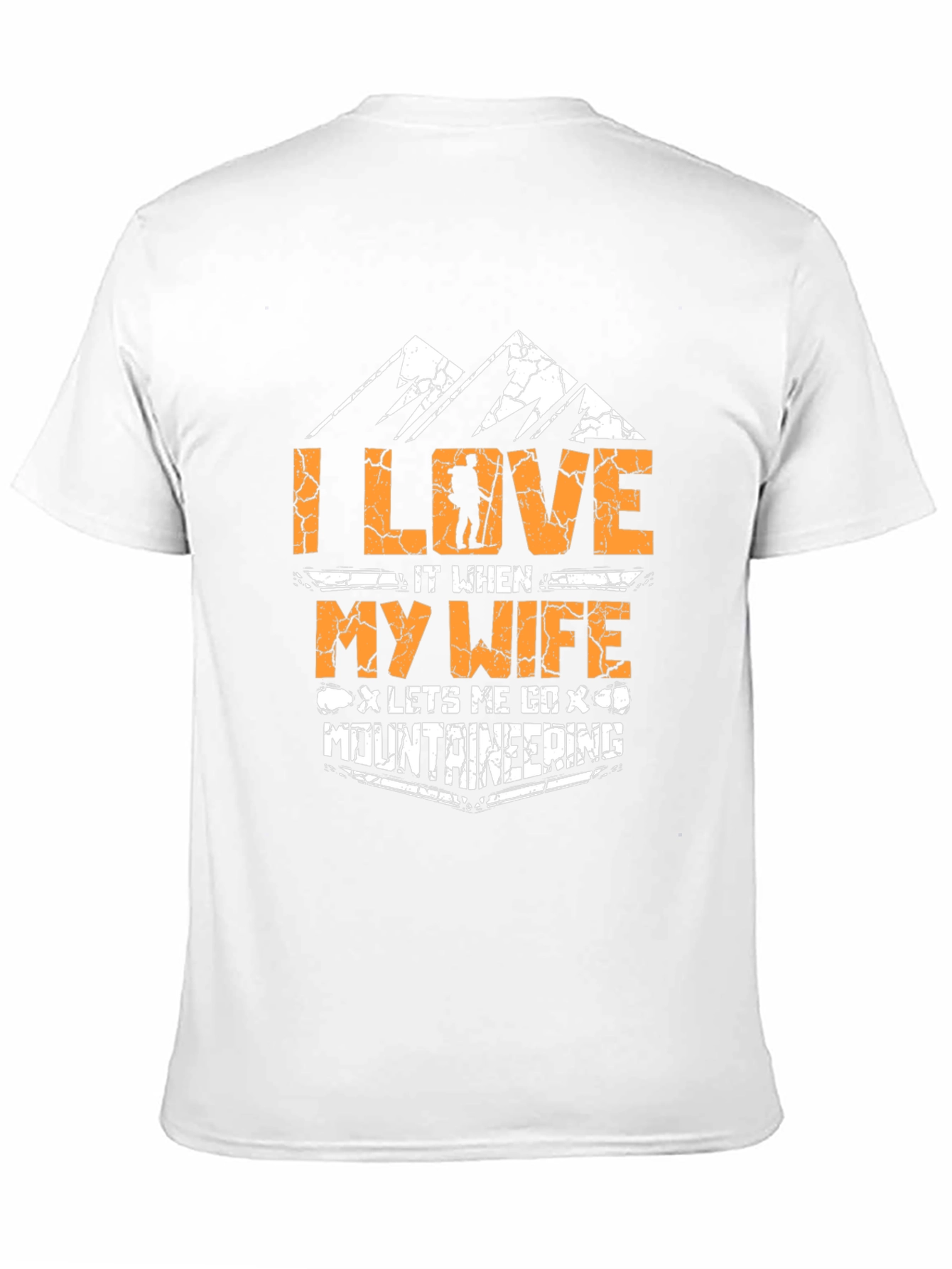 I Love My Wife Mountaineering Black T-Shirt