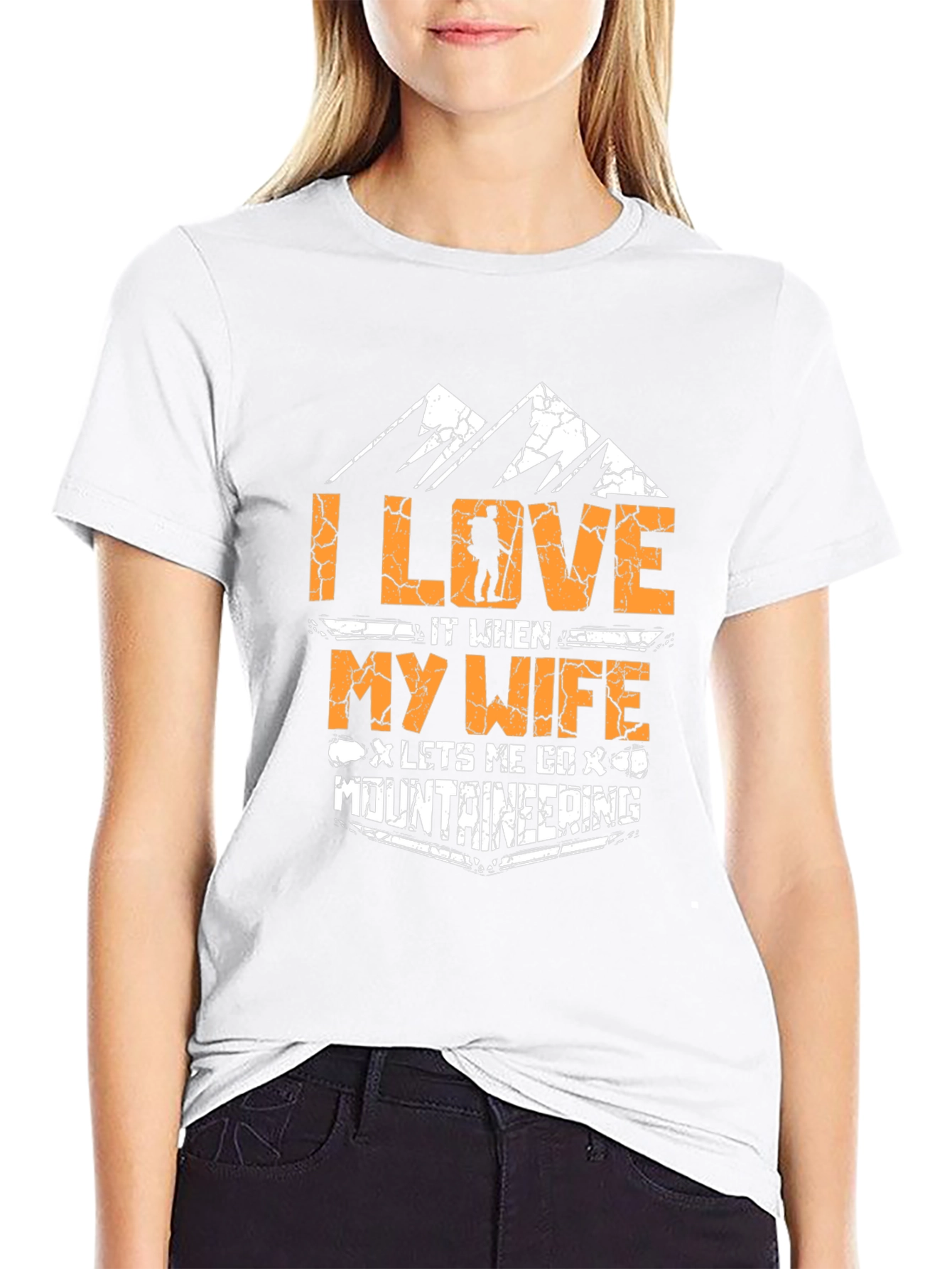 I Love My Wife Mountaineering Black T-Shirt