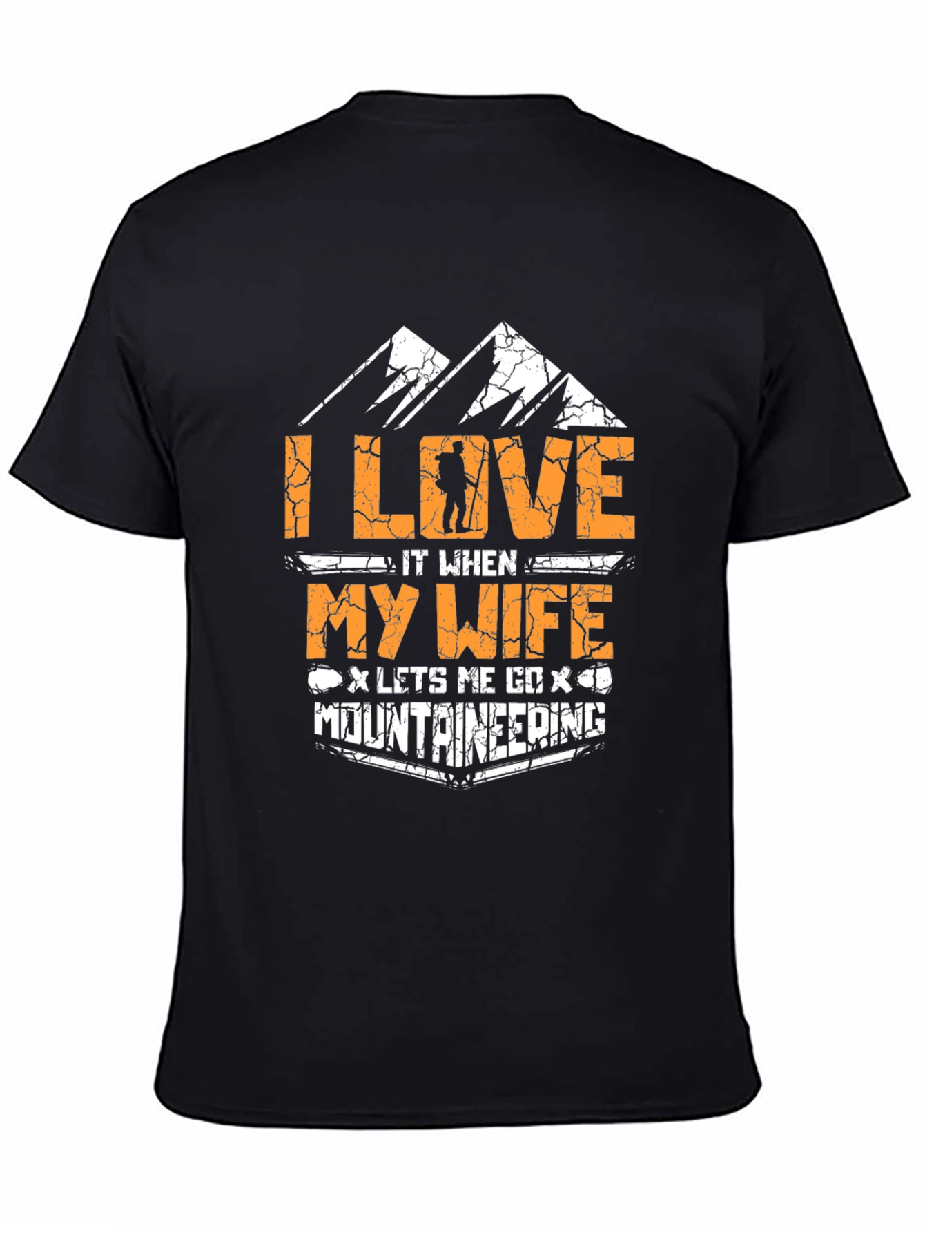 I Love My Wife Mountaineering Black T-Shirt