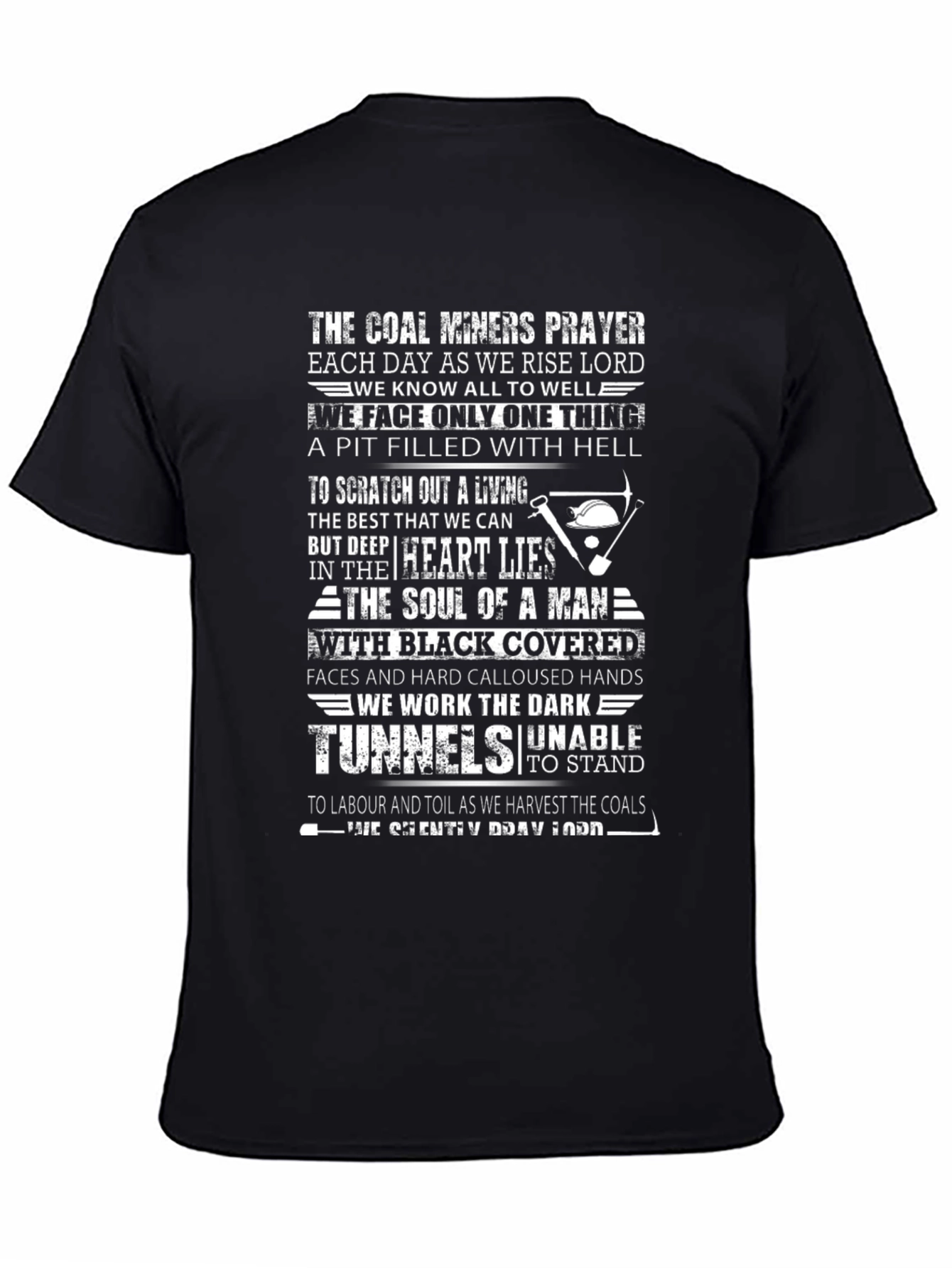 Coal Miners Prayer Graphic Tee - Black