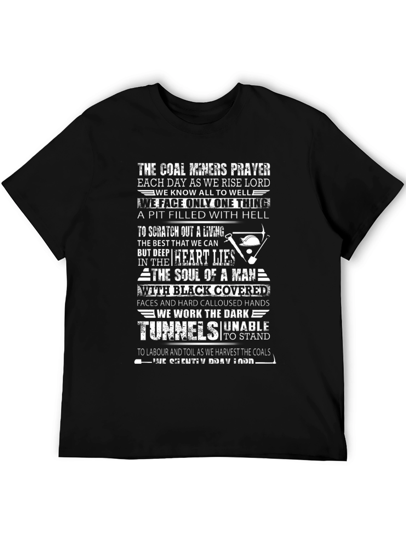 Coal Miners Prayer Graphic Tee - Black