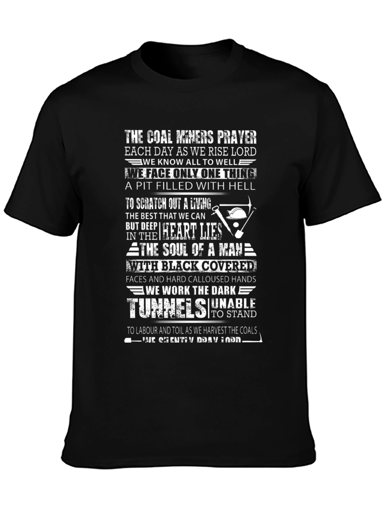 Coal Miners Prayer Graphic Tee - Black