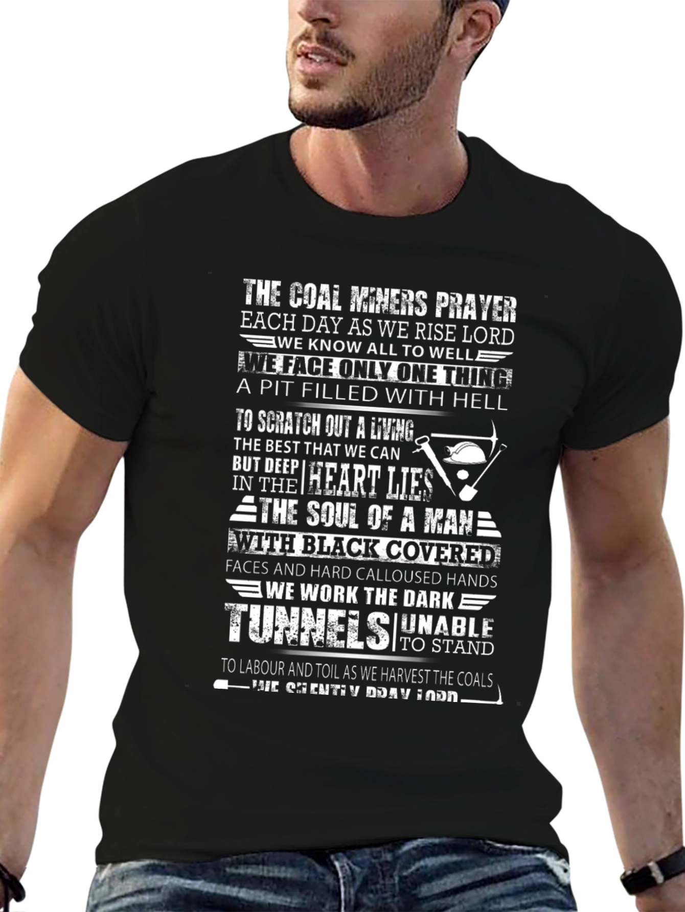 Coal Miners Prayer Graphic Tee - Black