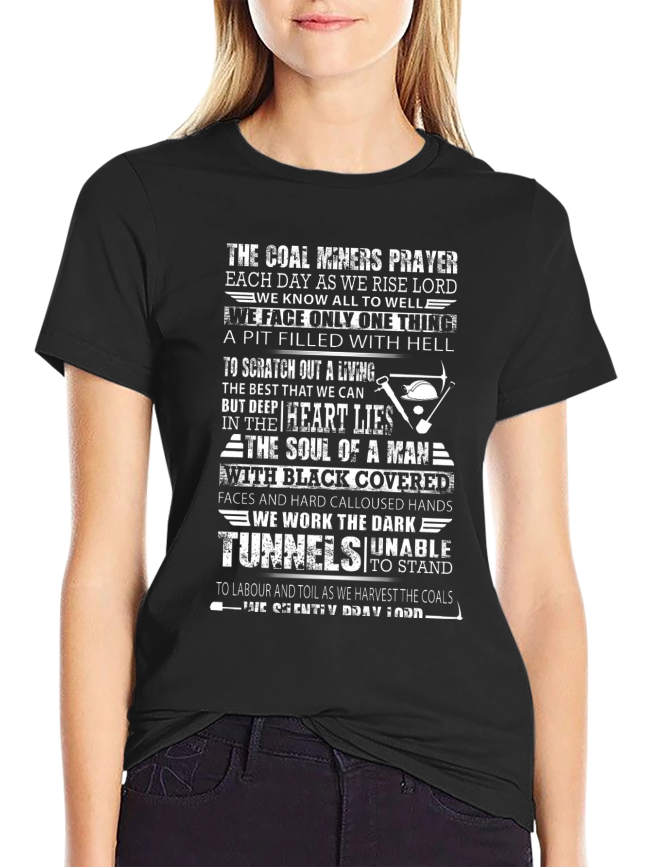 Coal Miners Prayer Graphic Tee - Black