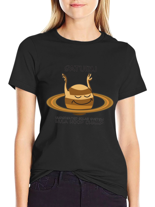 Saturn Hula Hoop Champ Graphic T-Shirt