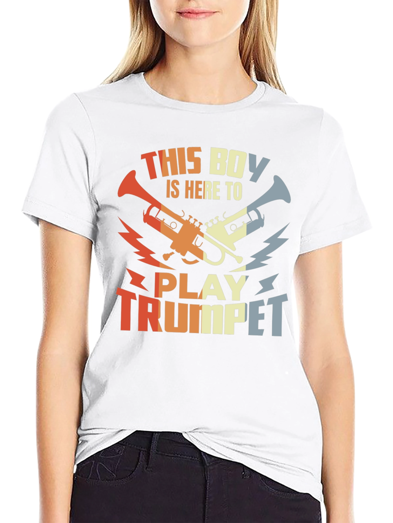 This Boy Plays Trumpet T-Shirt - Retro Music Tee