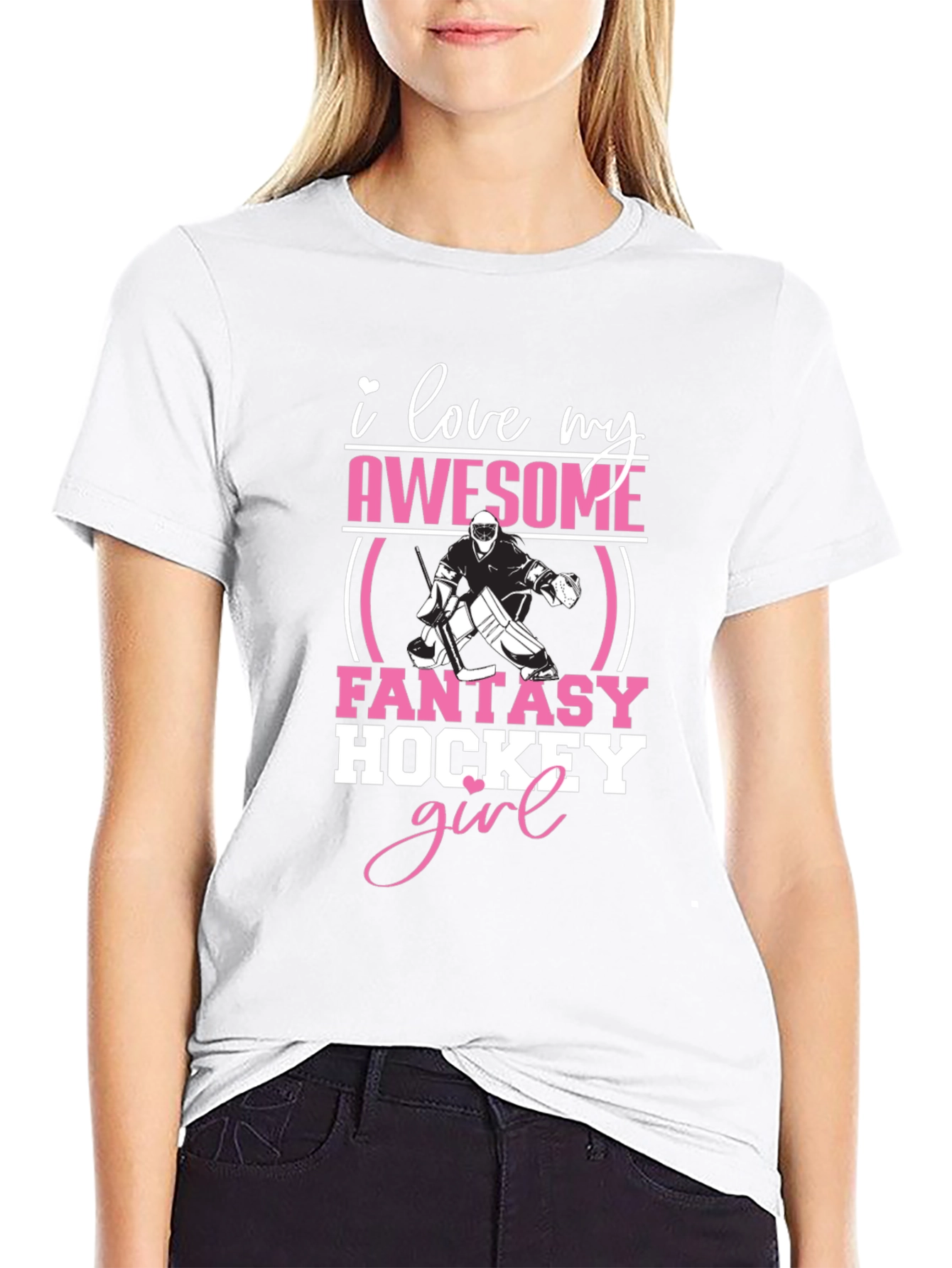 Awesome Fantasy Hockey Girl T-Shirt