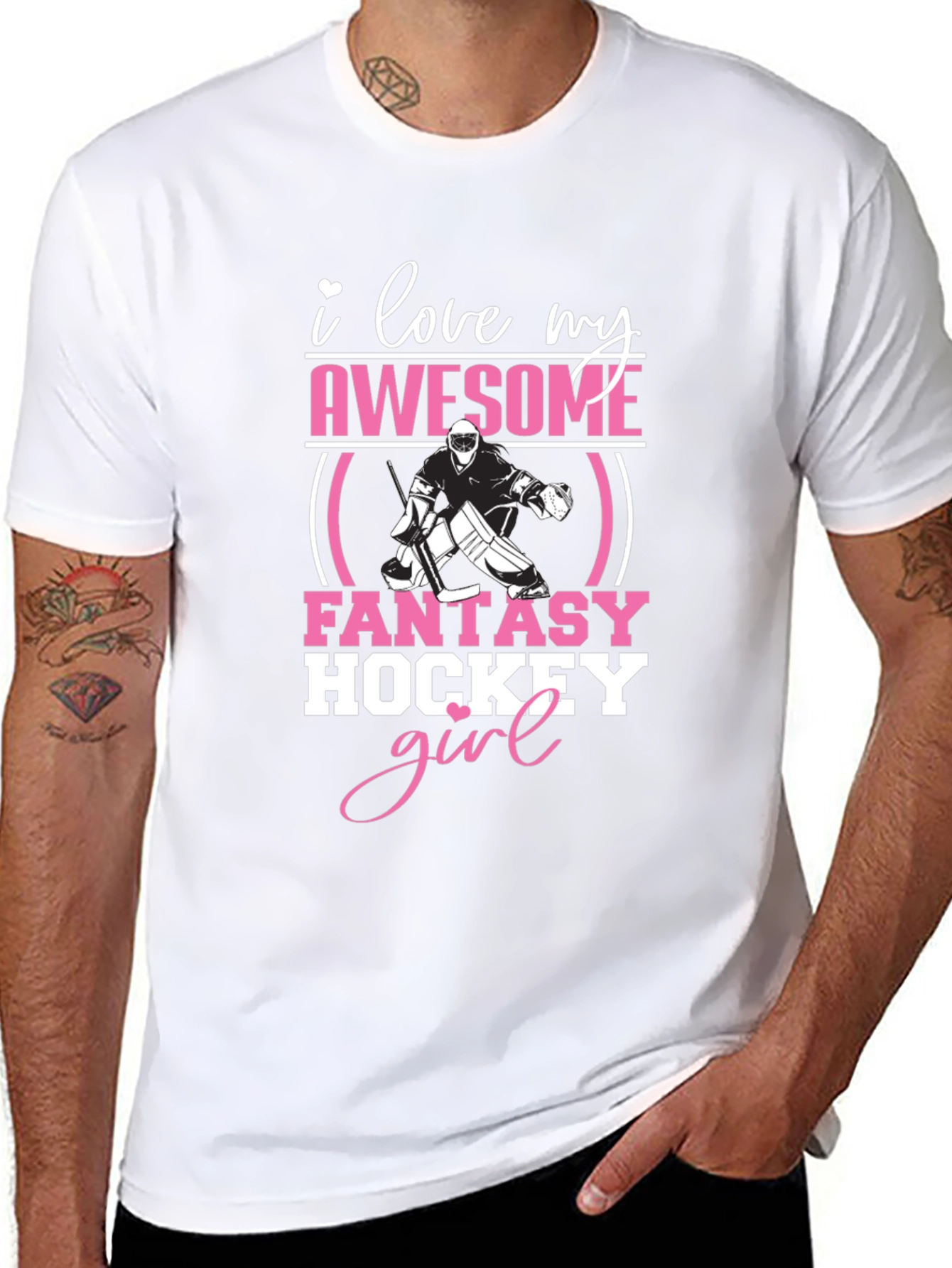 Awesome Fantasy Hockey Girl T-Shirt