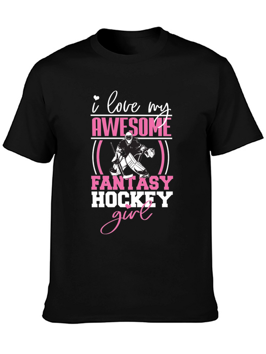 Awesome Fantasy Hockey Girl T-Shirt