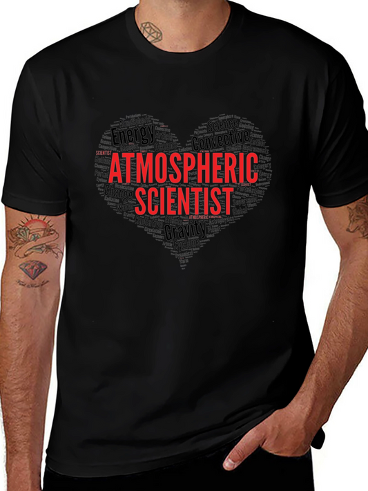Atmospheric Scientist Heart Word Cloud T-Shirt