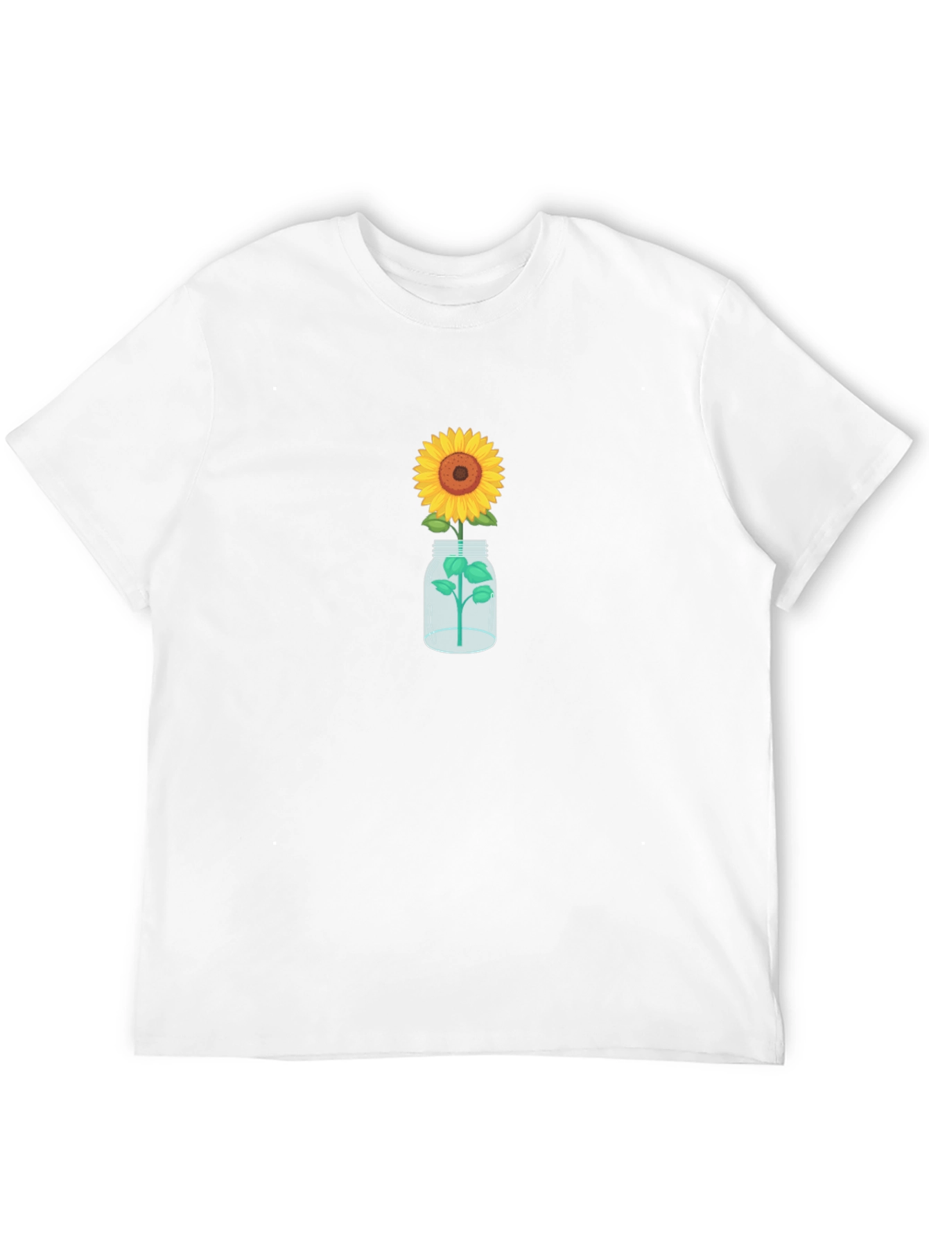 Sunflower in Jar Graphic Tee - Black