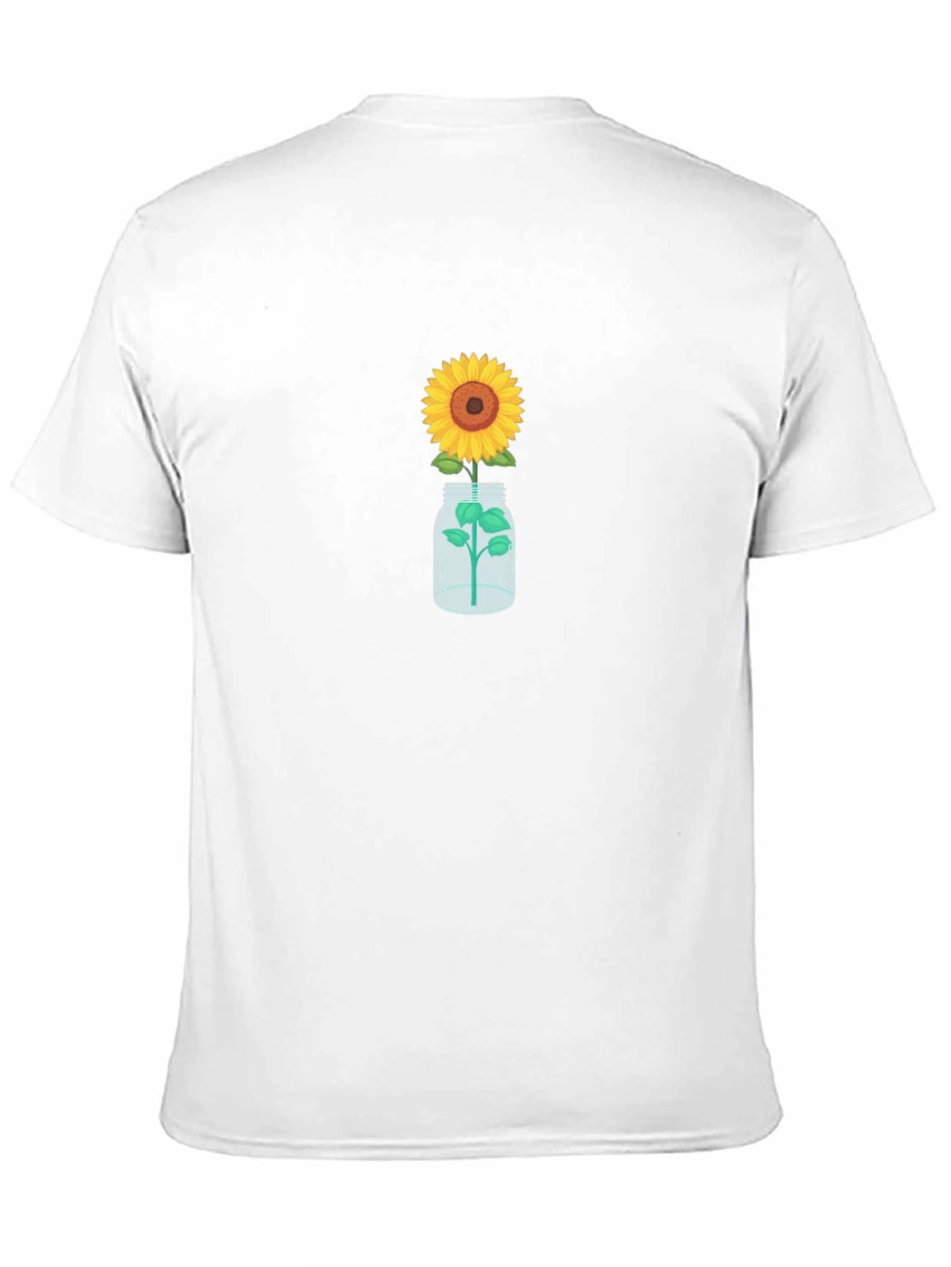 Sunflower in Jar Graphic Tee - Black