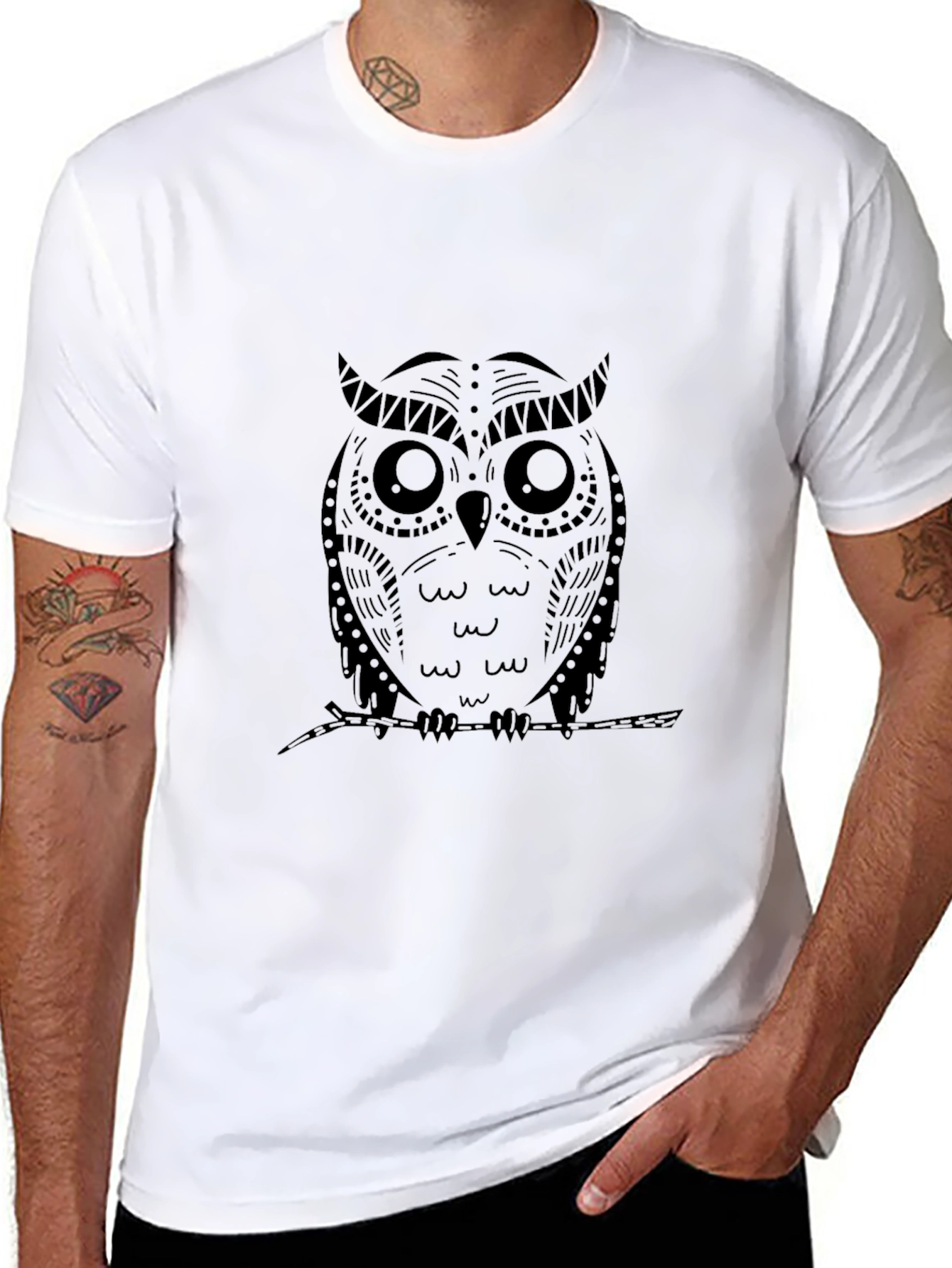 Black Owl Graphic Tee