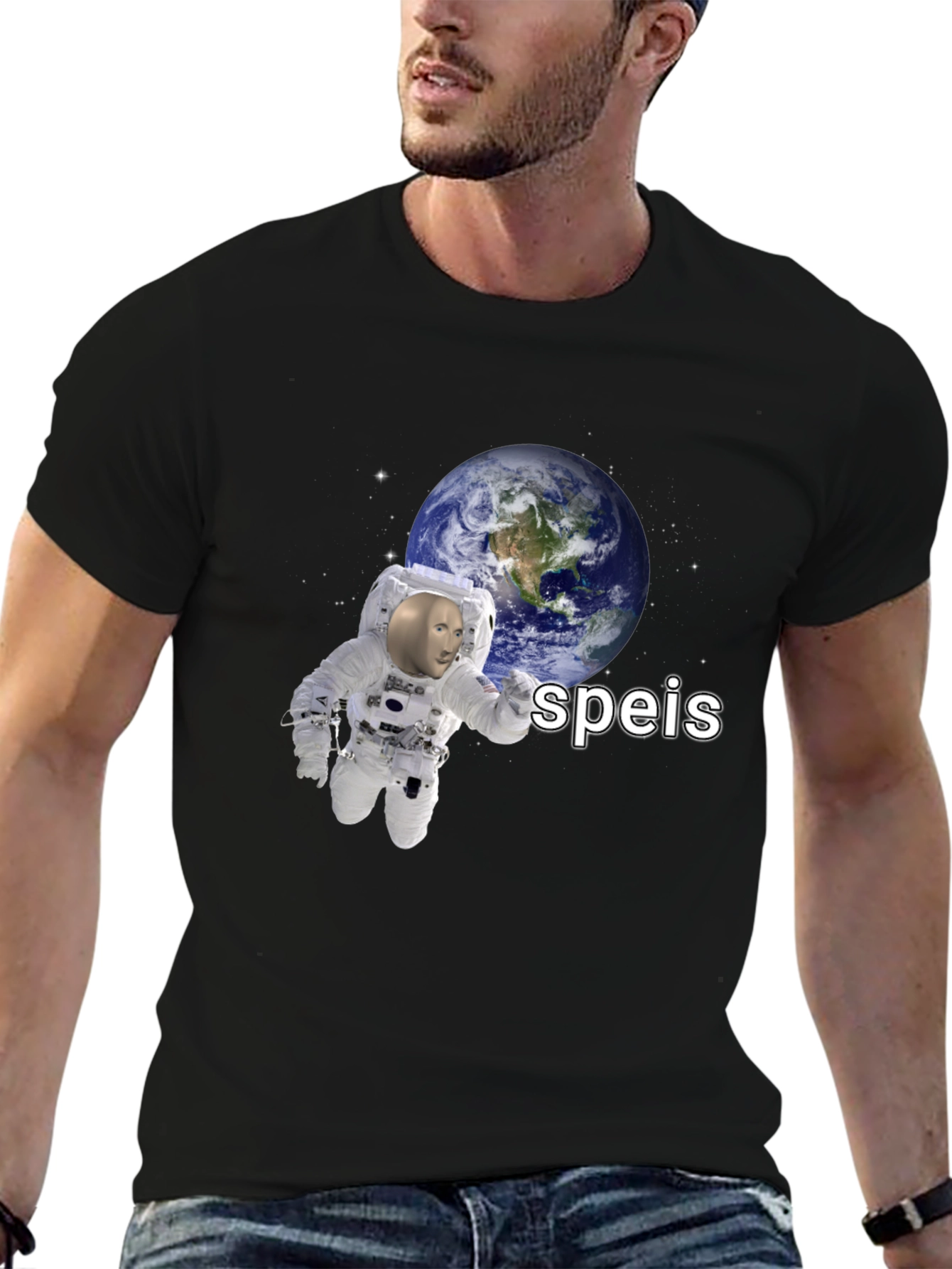 Speis Stonks Meme Astronaut T-Shirt