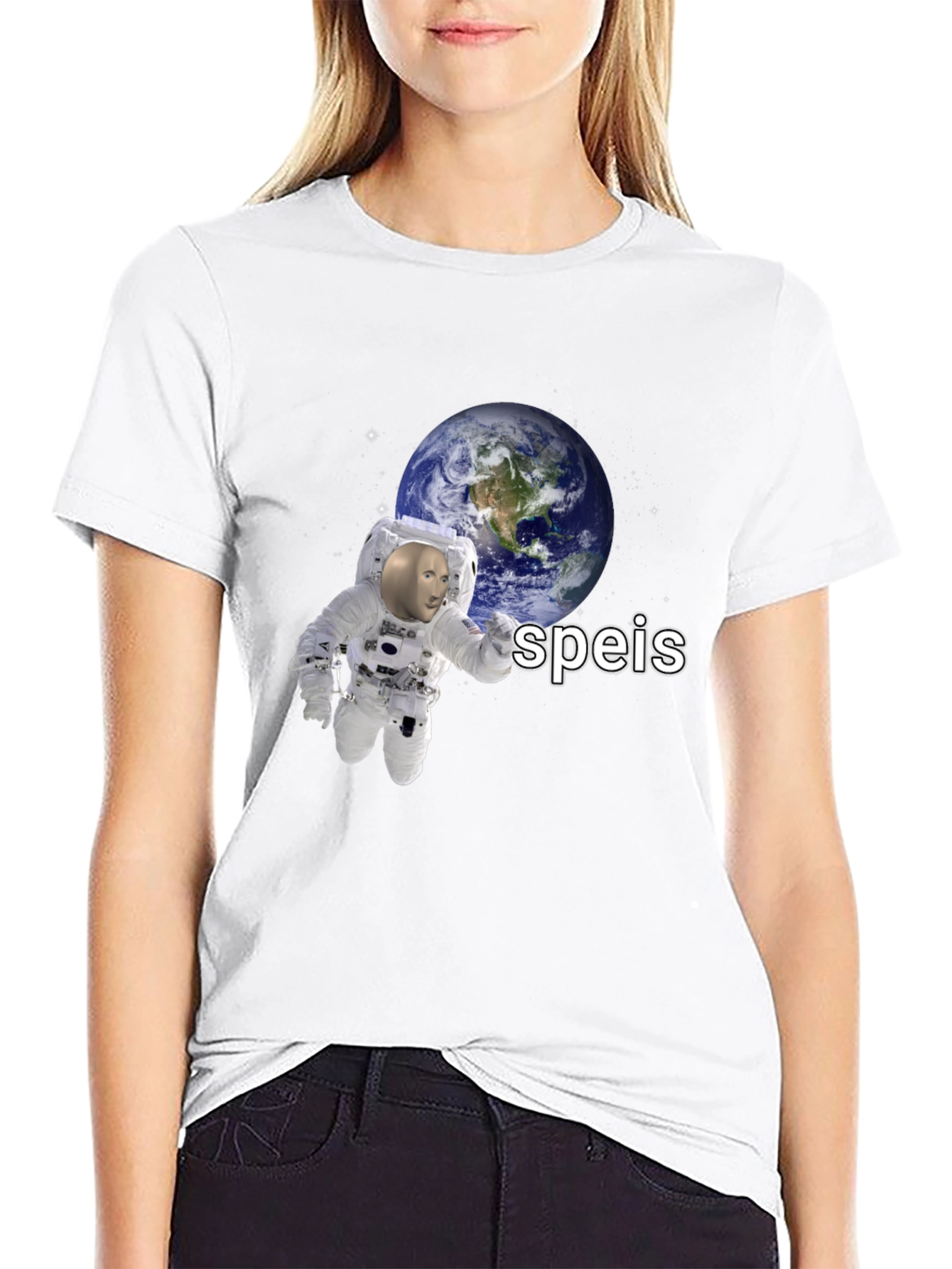 Speis Stonks Meme Astronaut T-Shirt