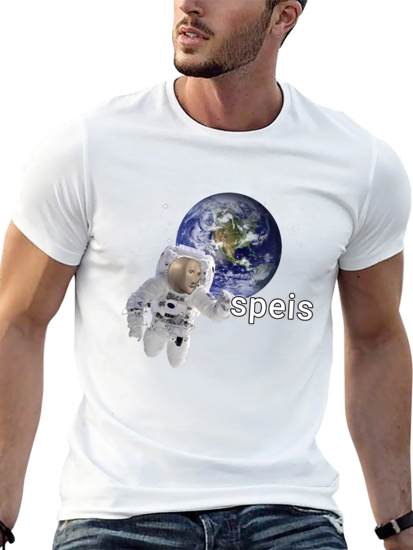 Speis Stonks Meme Astronaut T-Shirt