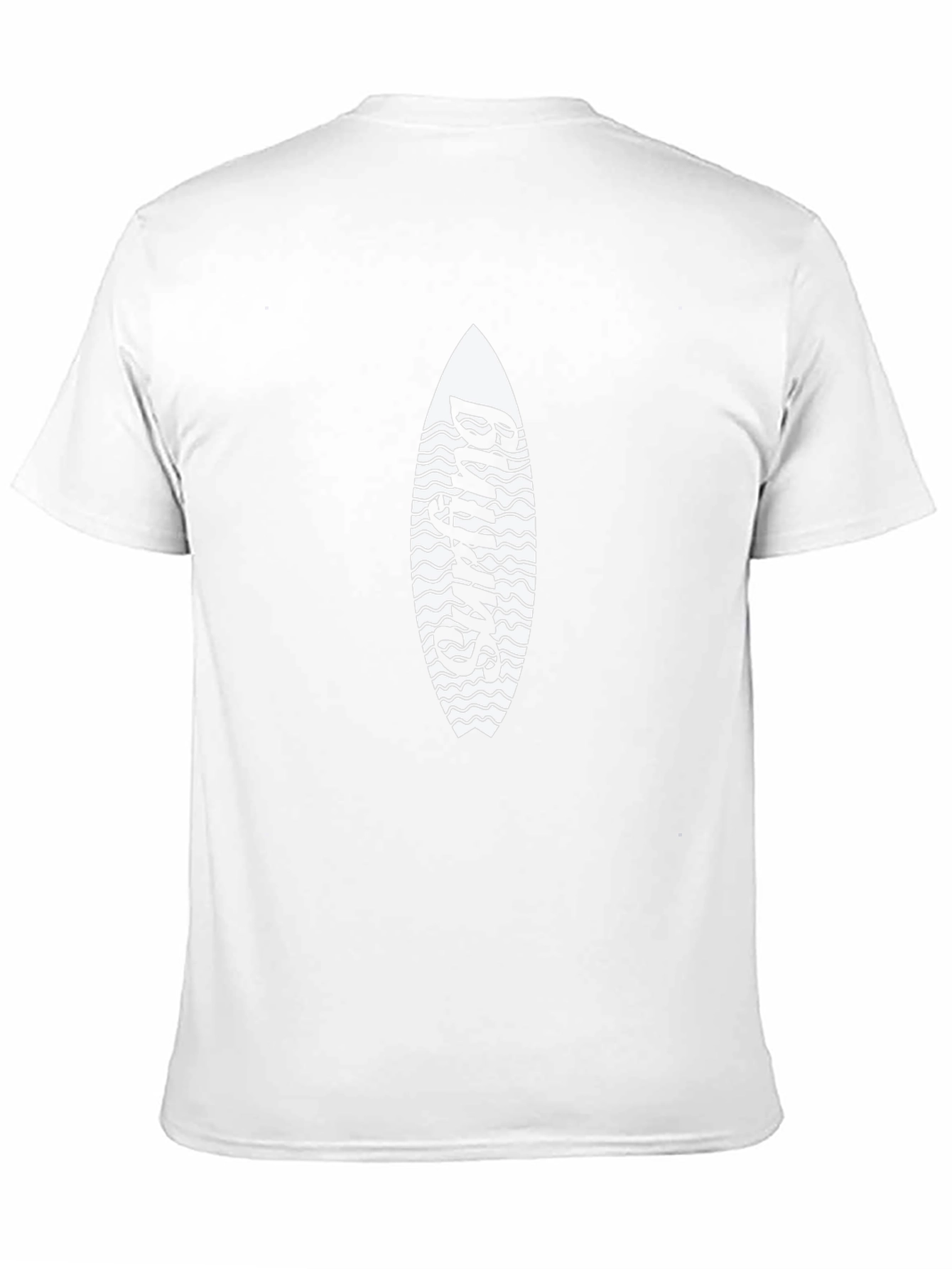 Surfing Surfboard Graphic Tee - Black