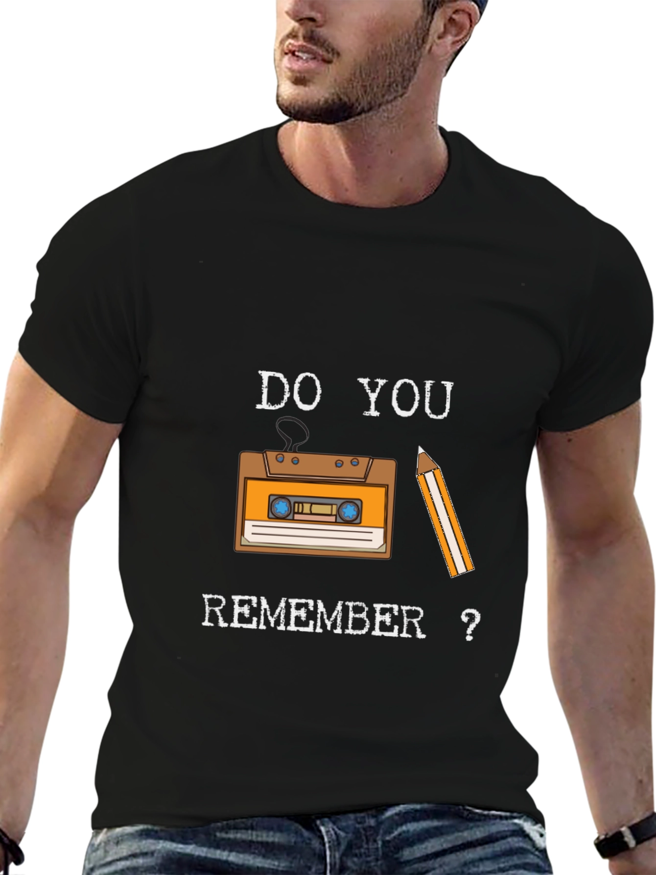 Retro Cassette Tape Graphic Tee - Do You Remember?
