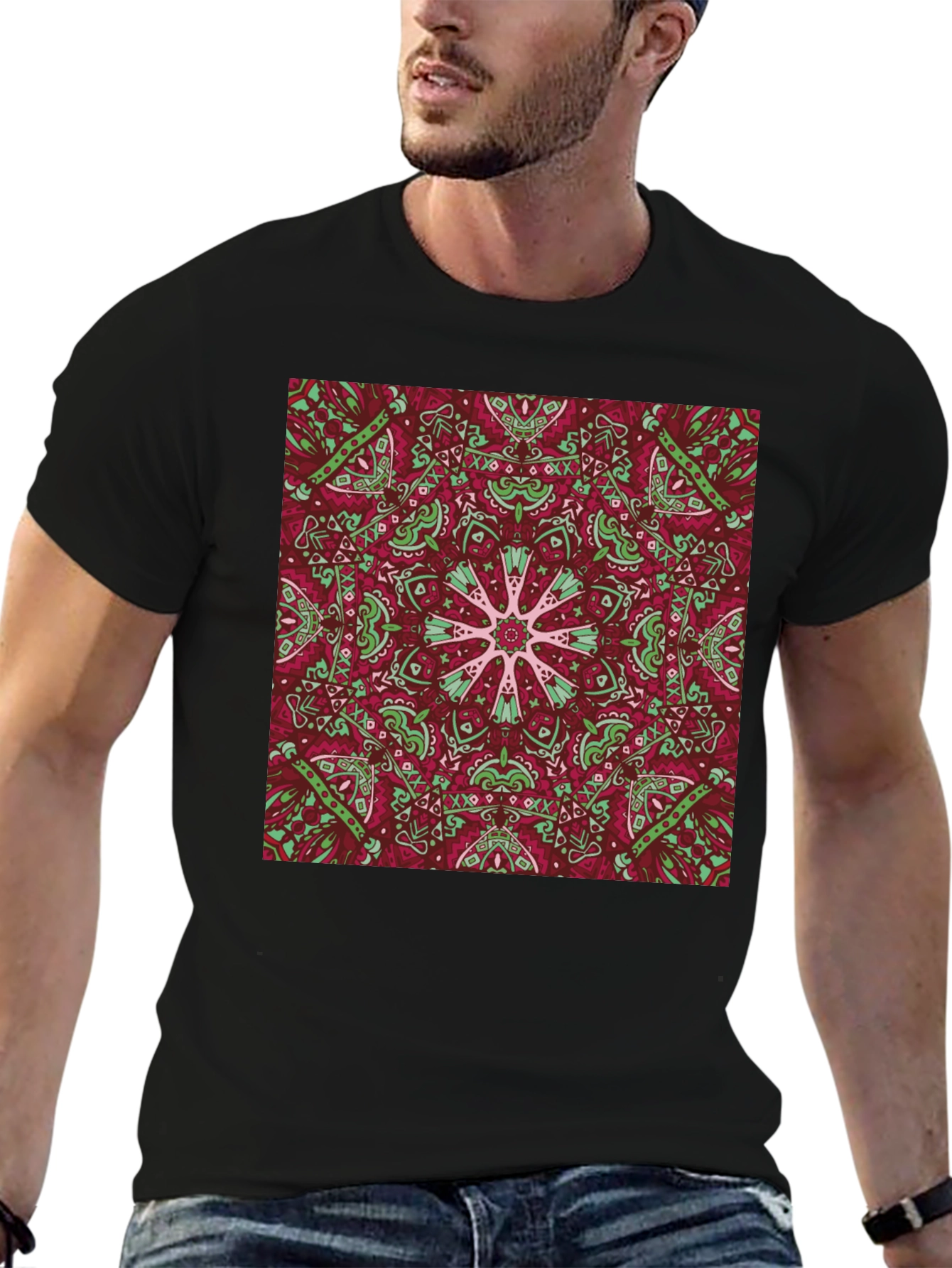 Kaleidoscope Mandala T-Shirt - Unique Graphic Tee