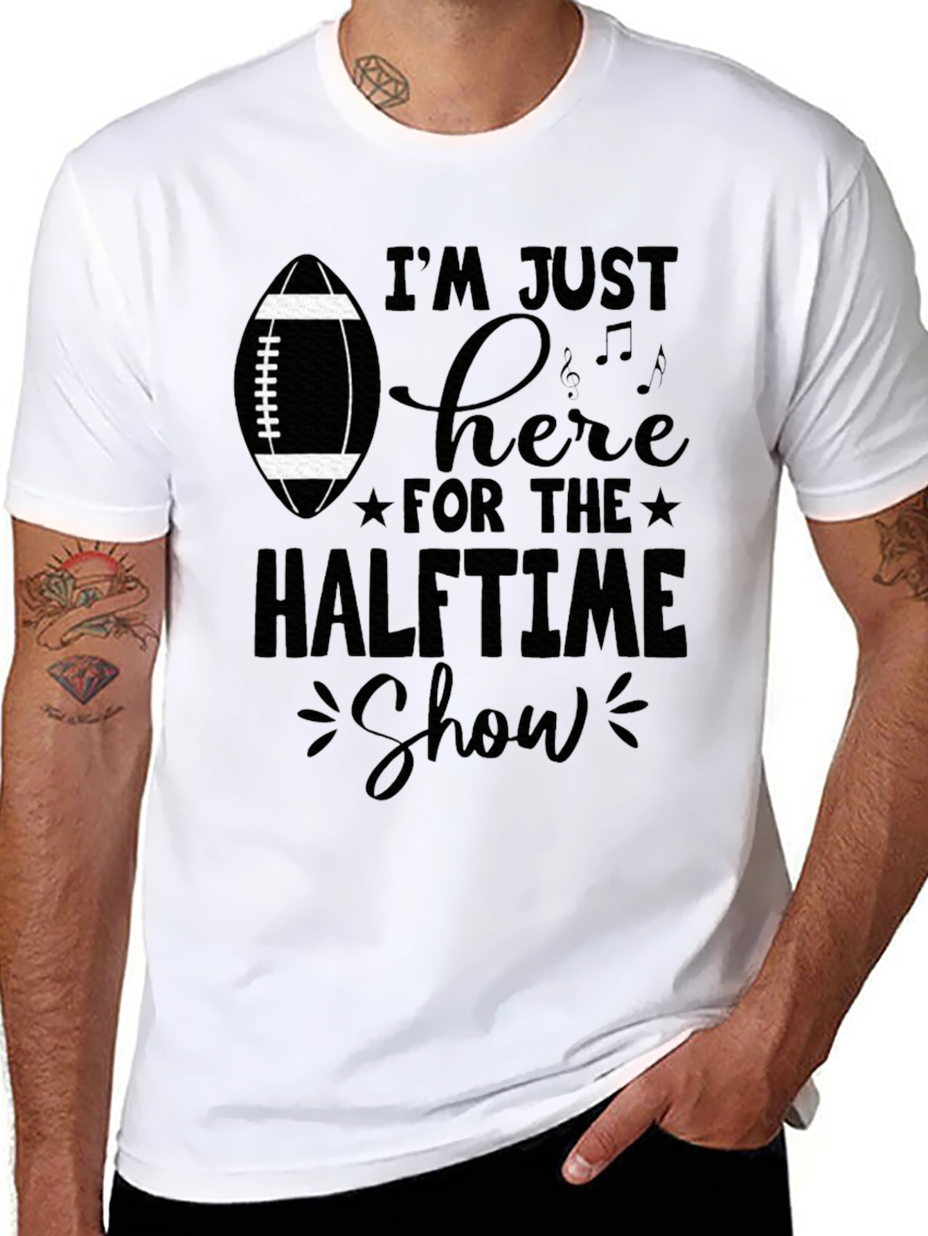 Halftime Show Football T-Shirt - Game Day Apparel