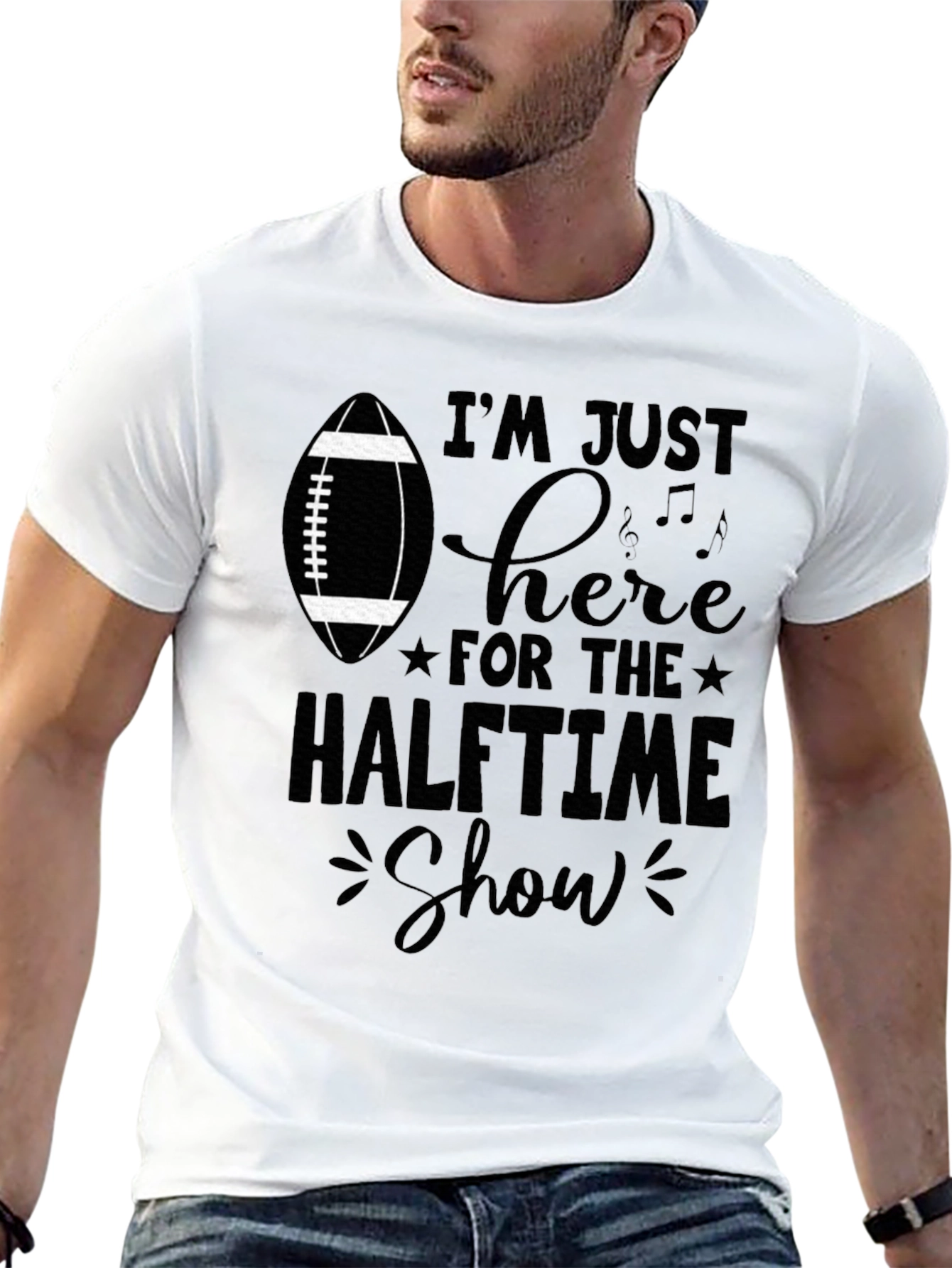 Halftime Show Football T-Shirt - Game Day Apparel