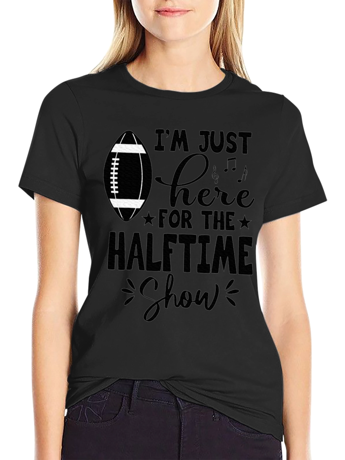 Halftime Show Football T-Shirt - Game Day Apparel