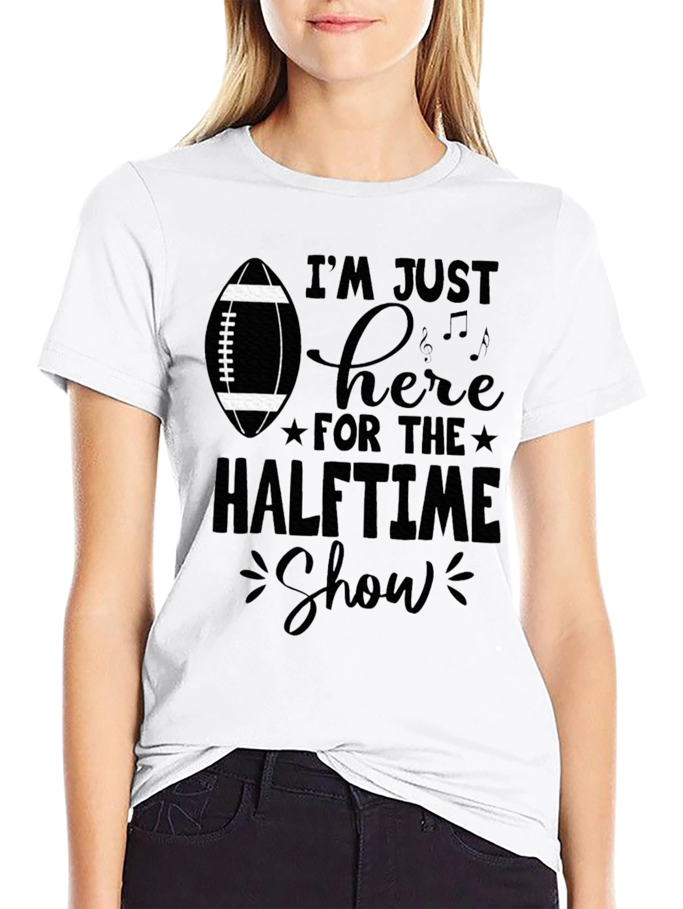 Halftime Show Football T-Shirt - Game Day Apparel