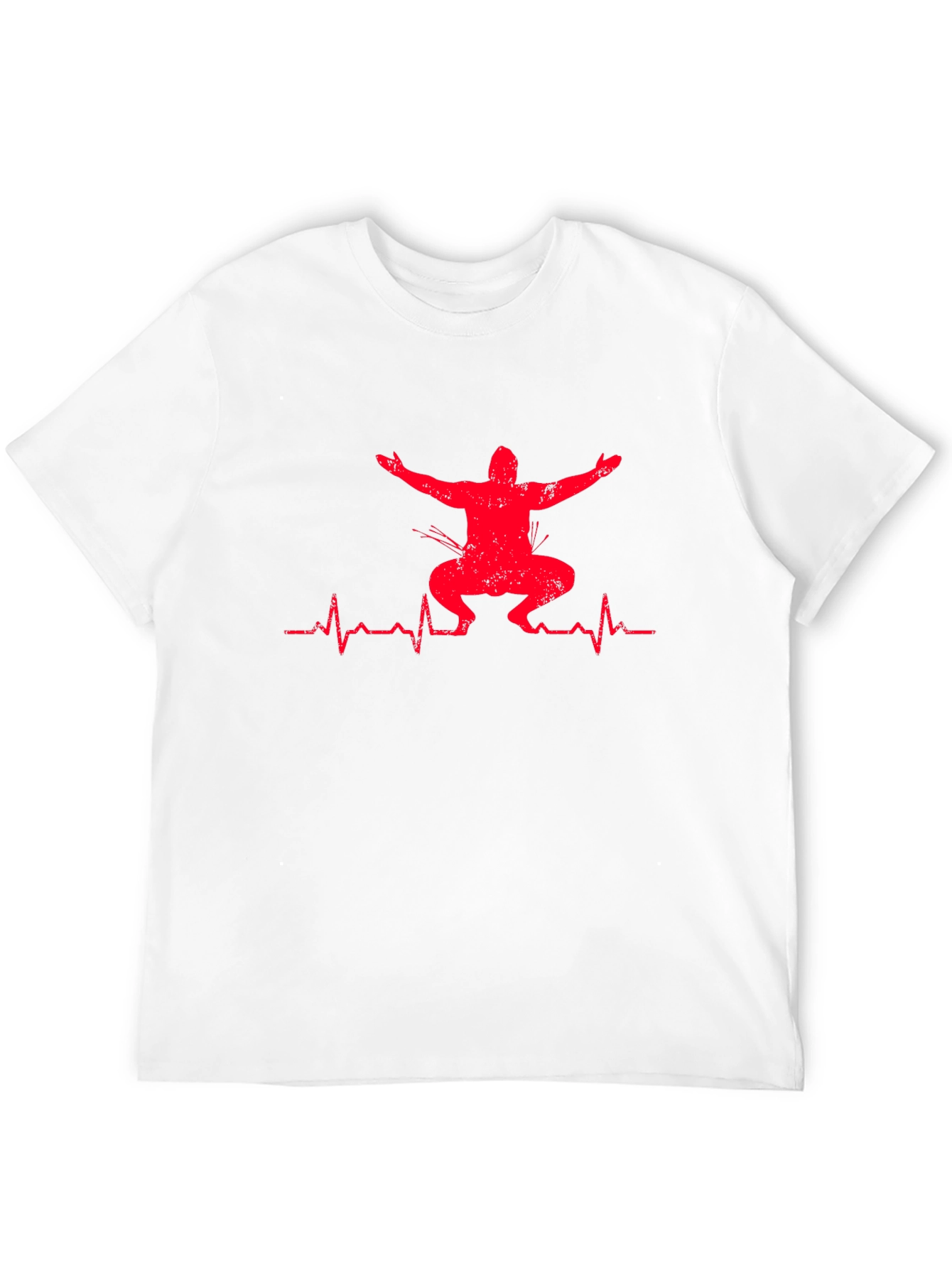 Squat Heartbeat Graphic T-Shirt - Fitness Apparel