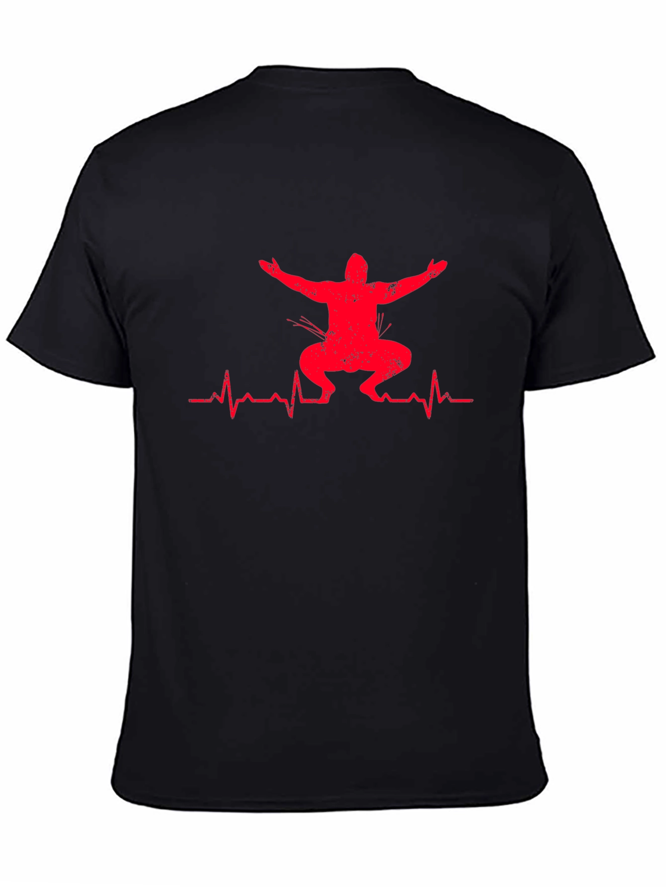 Squat Heartbeat Graphic T-Shirt - Fitness Apparel