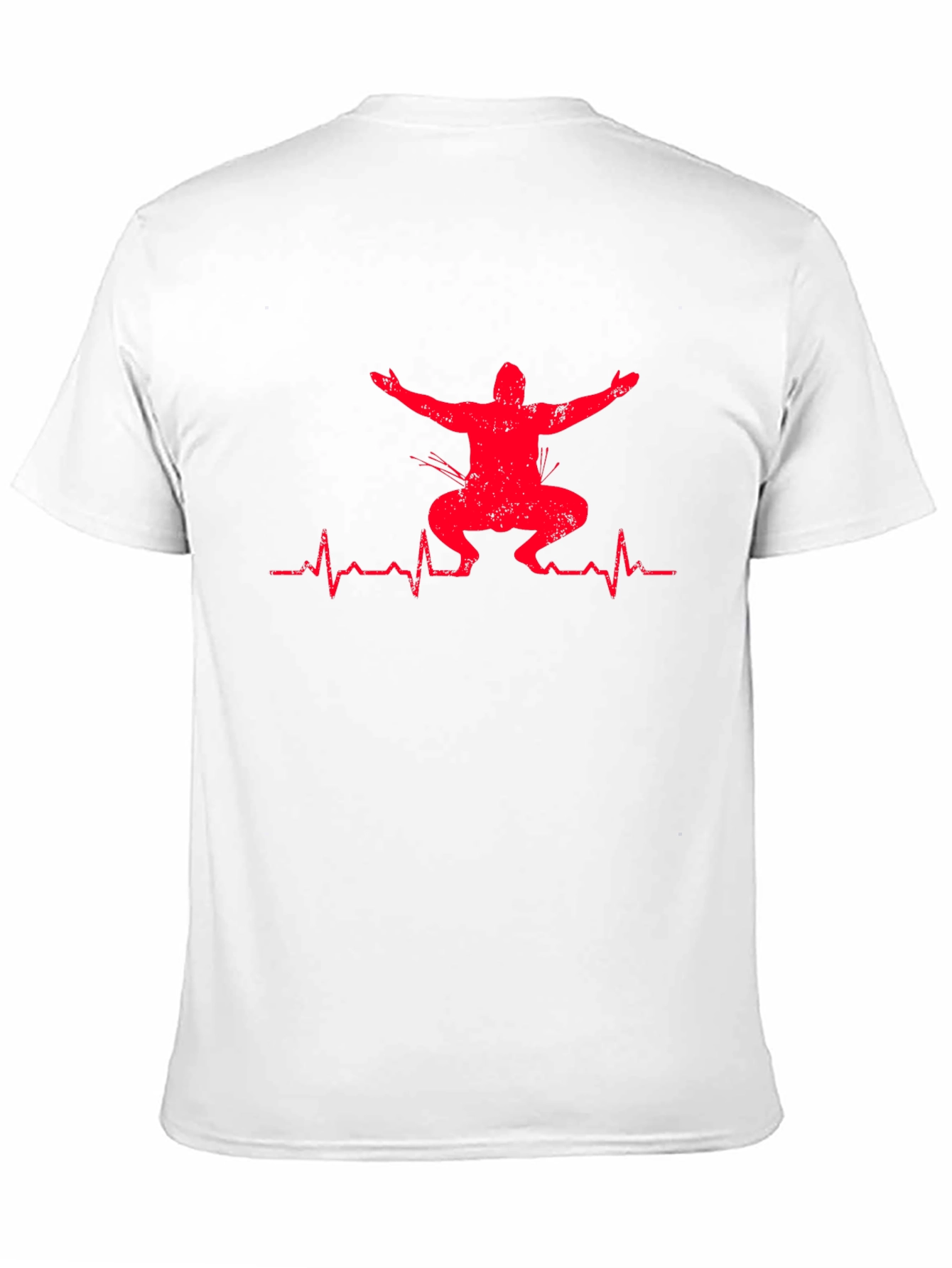 Squat Heartbeat Graphic T-Shirt - Fitness Apparel