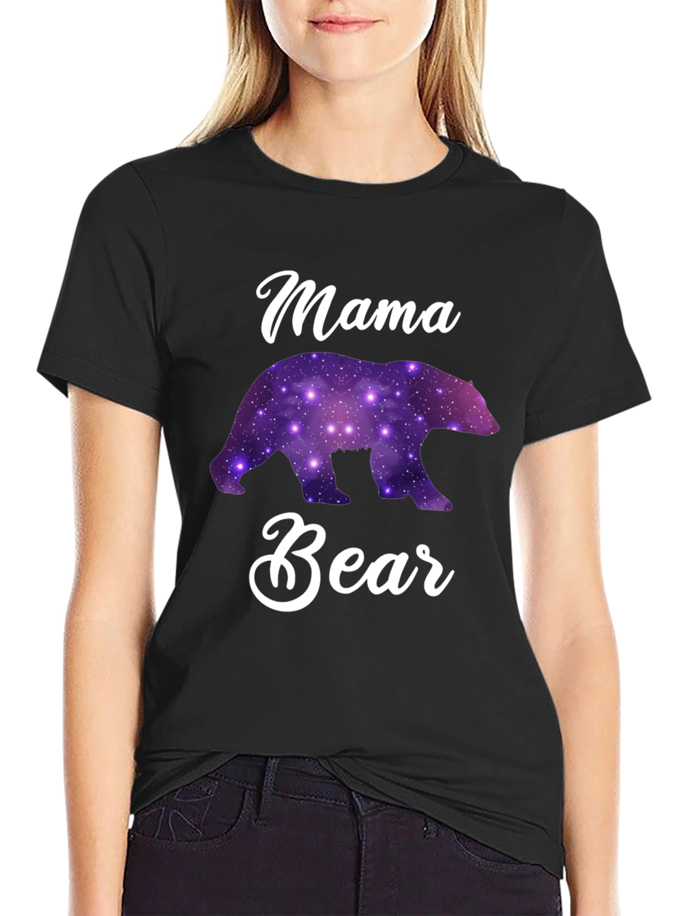 Mama Bear Galaxy Print T-Shirt - Unisex