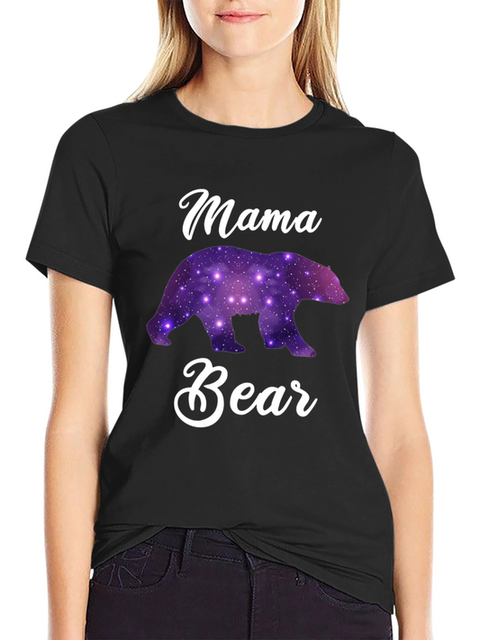 Mama Bear Galaxy Print T-Shirt - Unisex