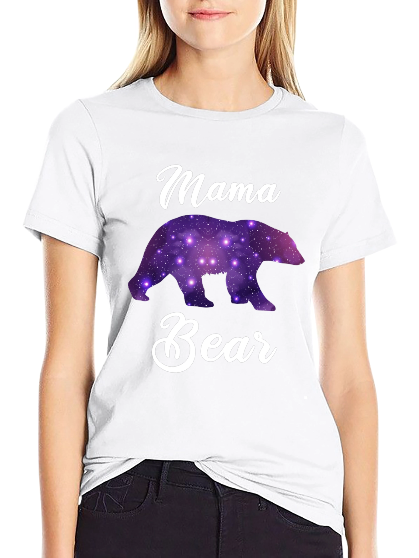 Mama Bear Galaxy Print T-Shirt - Unisex