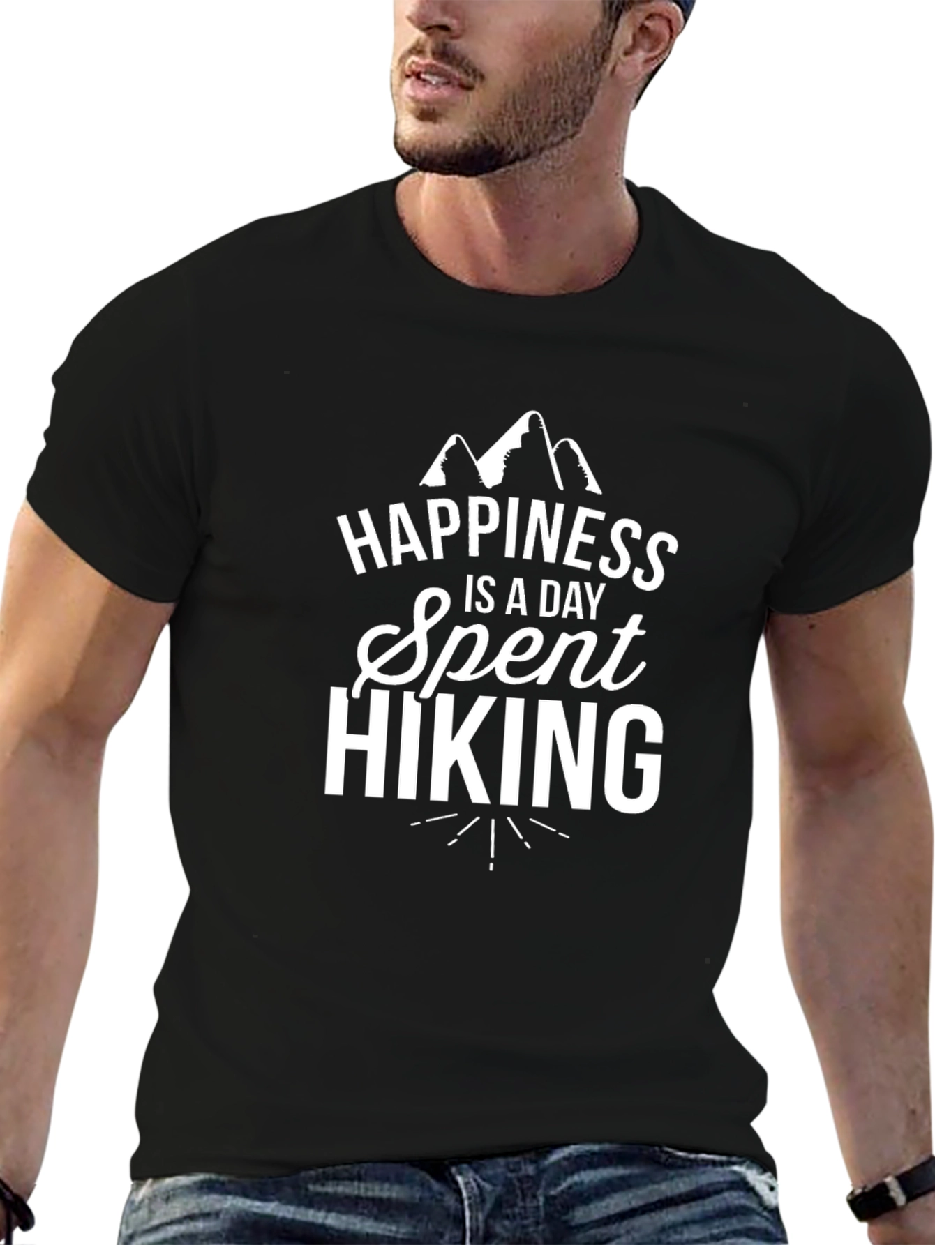 Happiness is a Day Spent Hiking Graphic Tee