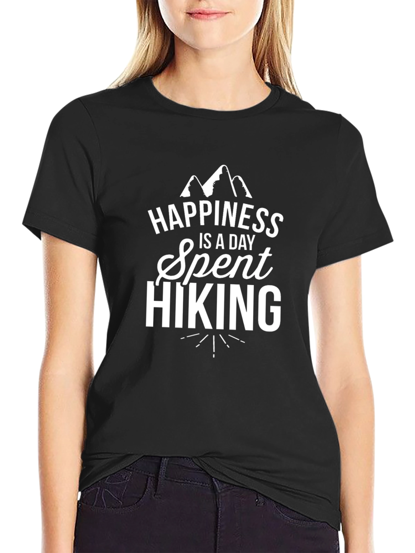 Happiness is a Day Spent Hiking Graphic Tee