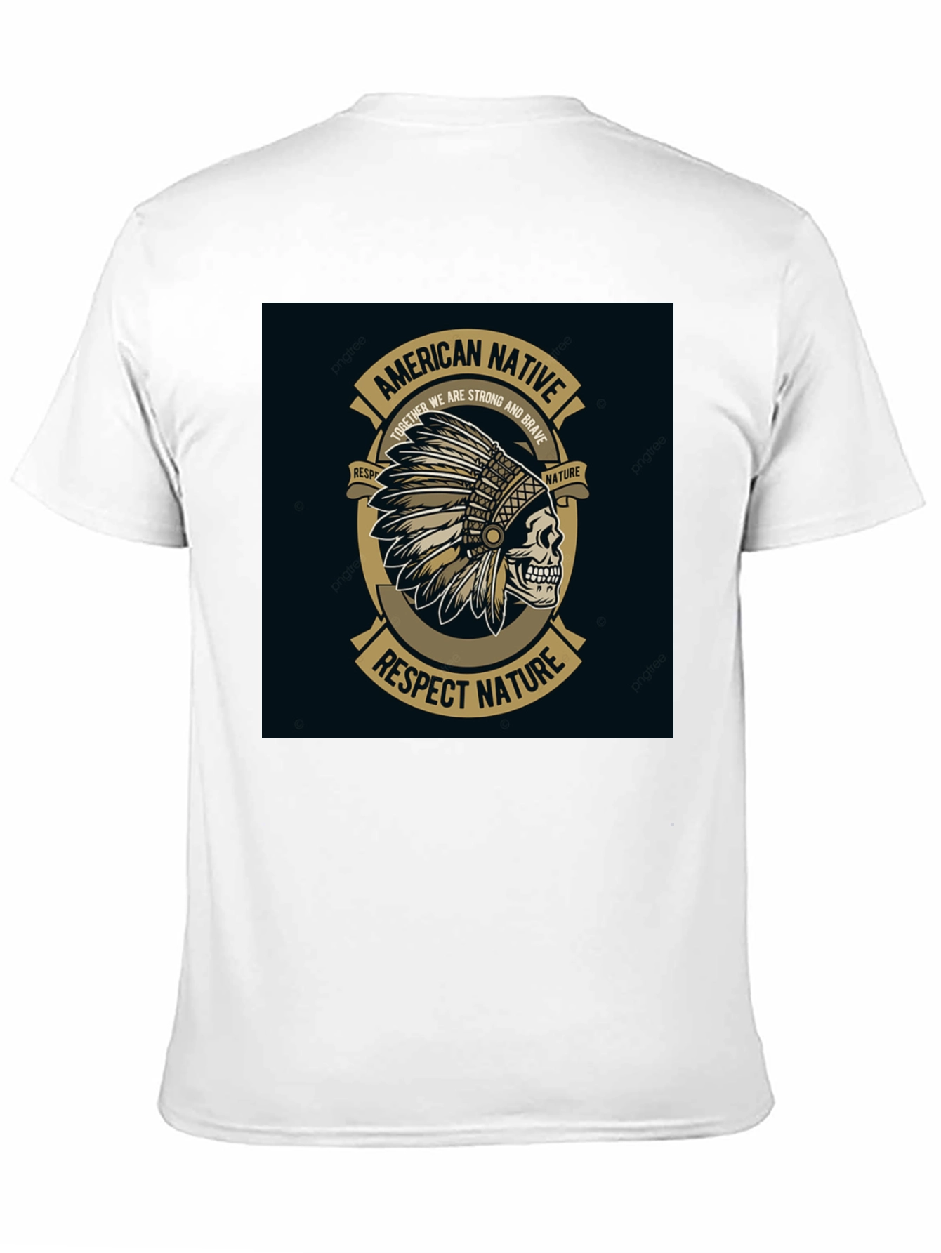 American Native Respect Nature Graphic T-Shirt